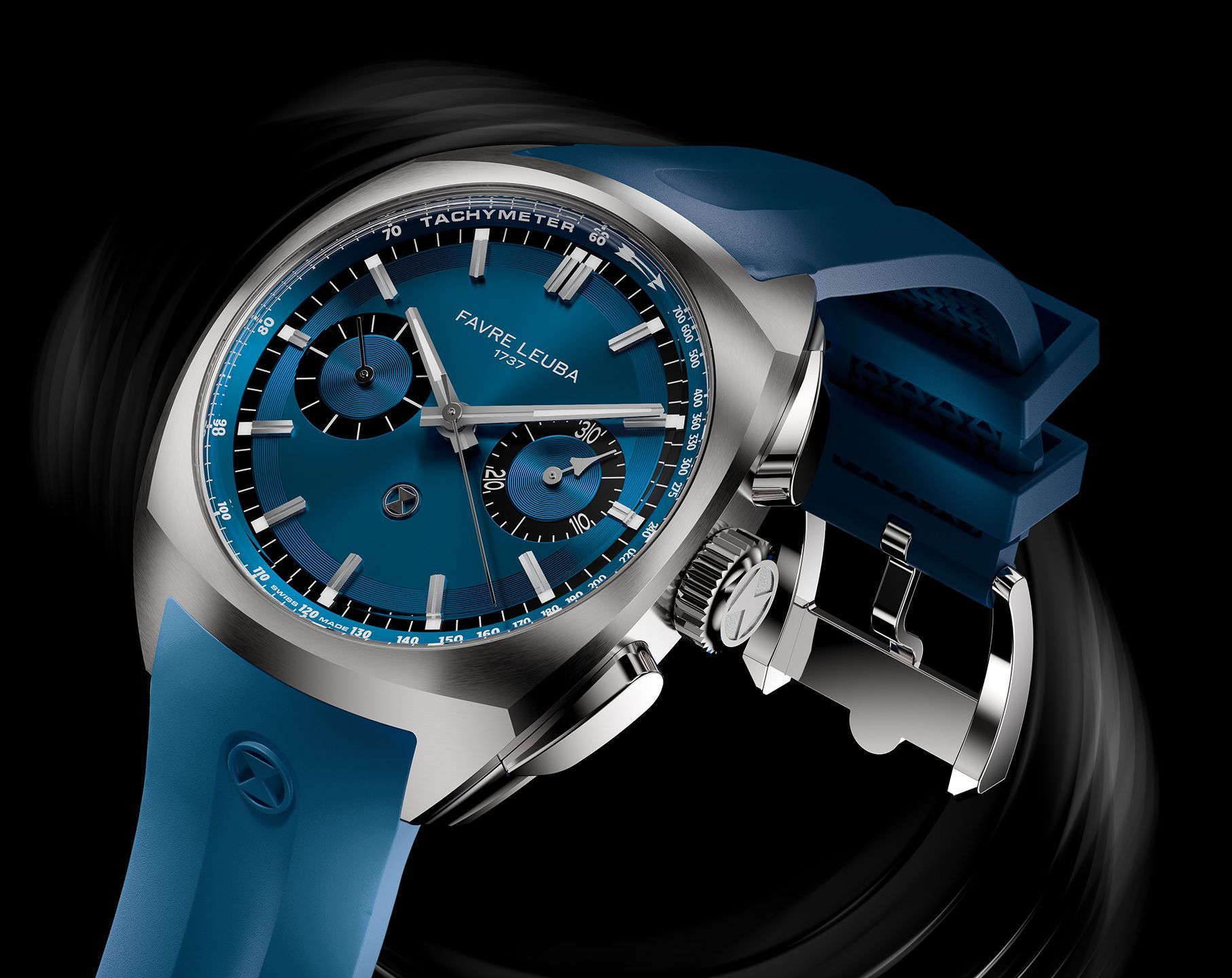 Favre Leuba Chief Chief Chronograph Blue Dial 41 mm Automatic Watch For Men - 2