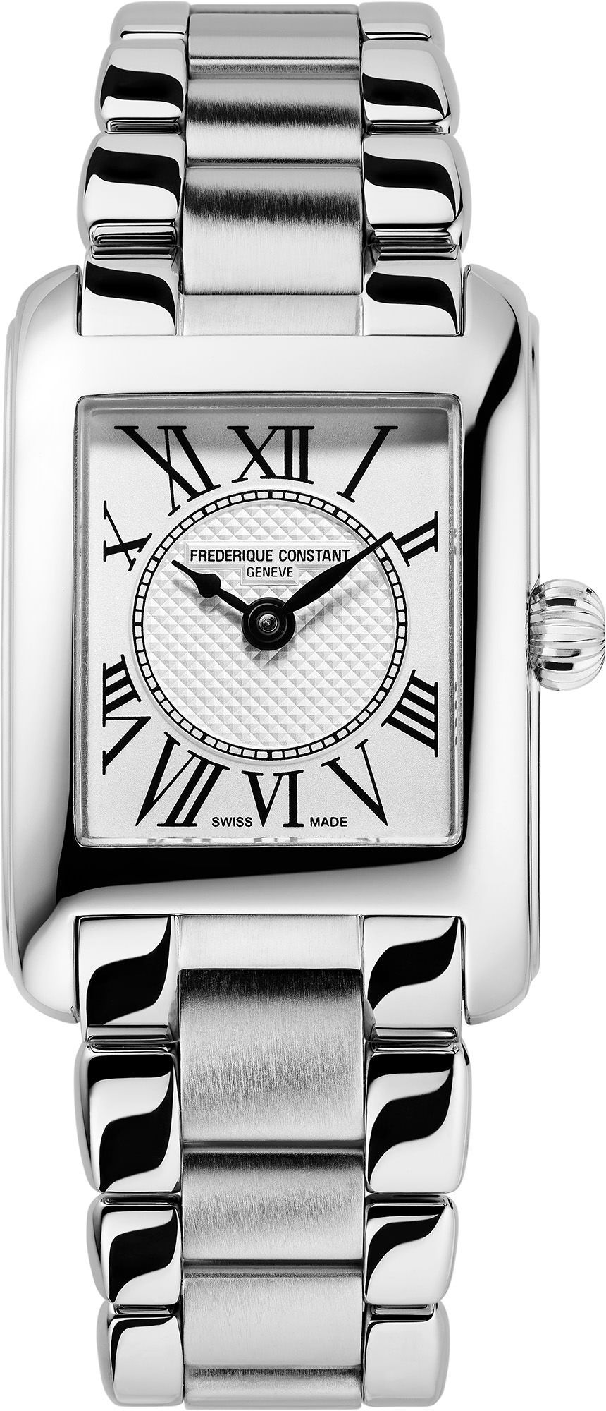 Frederique Constant Classics Carree 21 mm Watch in Silver Dial For Women - 1
