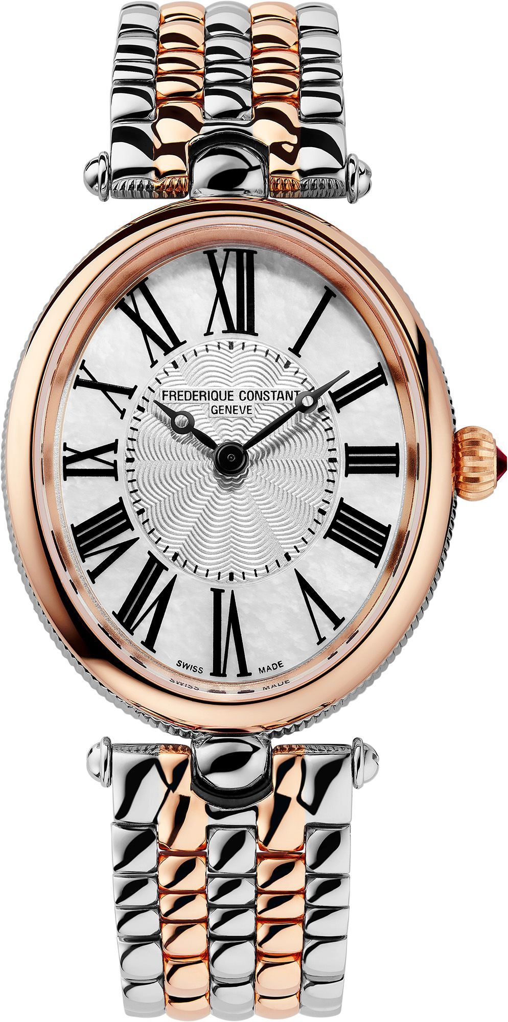 Frederique Constant Classics Art Déco Oval 25 mm Watch in Silver Dial For Women - 1