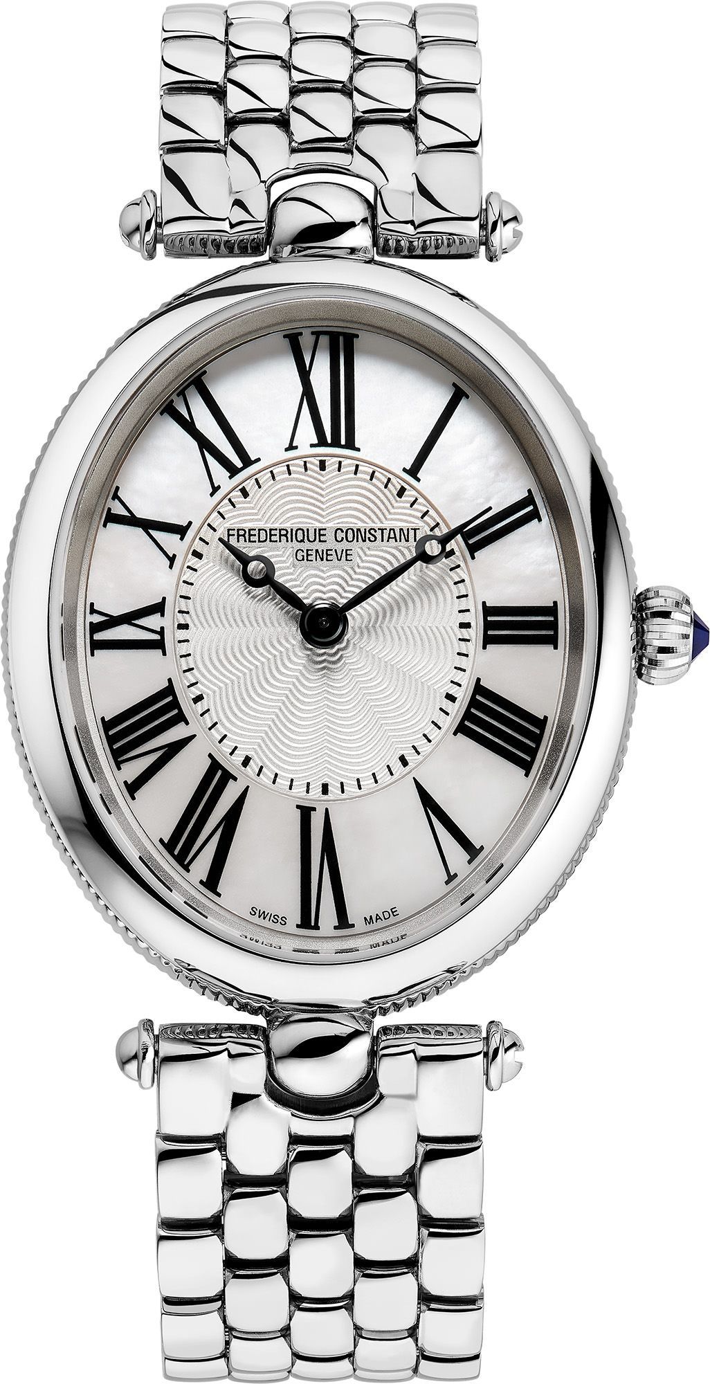 Frederique Constant Classics Art Déco Oval 25 mm Watch in Silver Dial For Women - 1