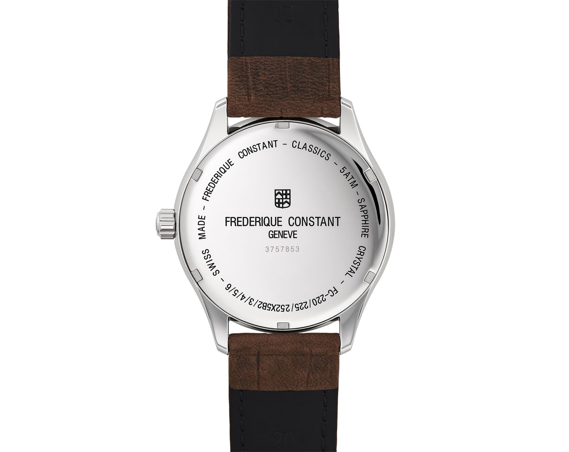 Orologio Frederique Constant - Classics 40mm Grigio - Cinturino - FC- 220DGS5B6