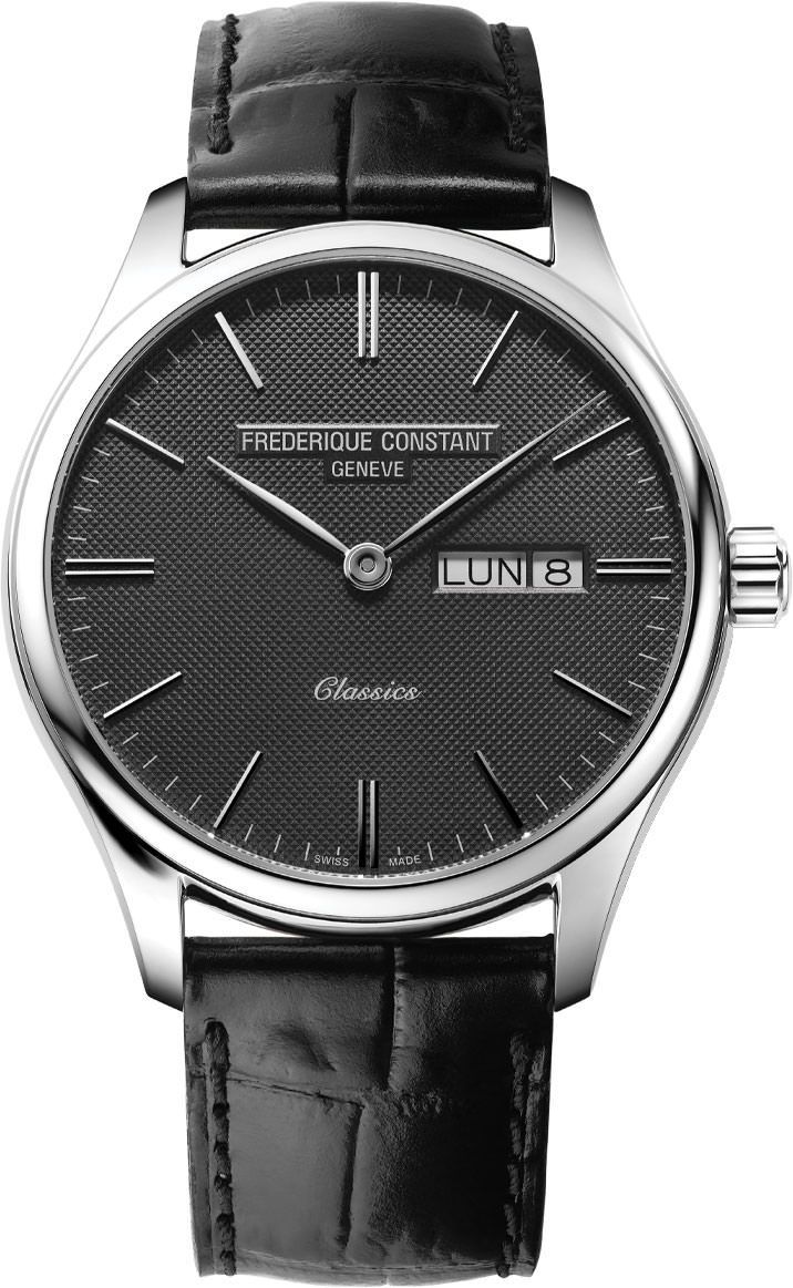 Frederique Constant Classics Classics Quartz Grey Dial 40 mm Quartz Watch For Men - 1