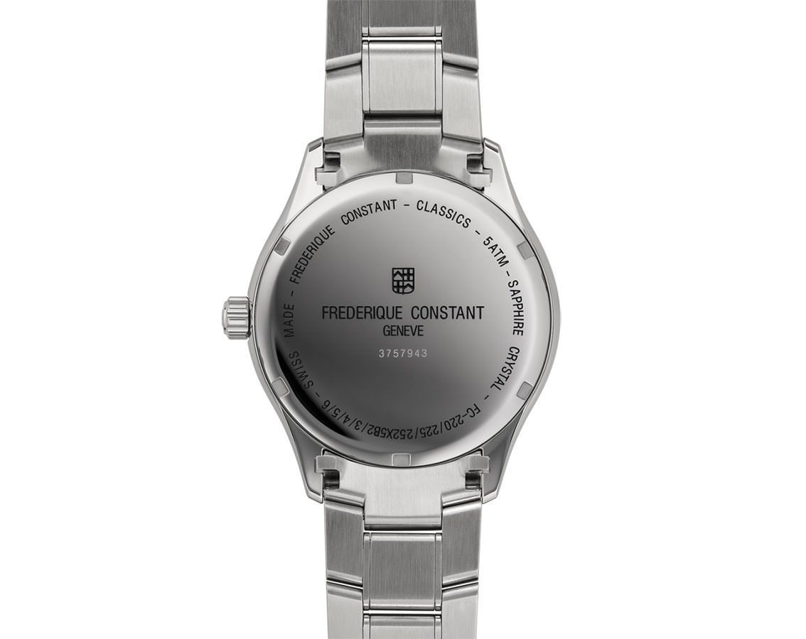 Frederique Constant Classics Quartz GMT 40 mm Watch in Grey Dial