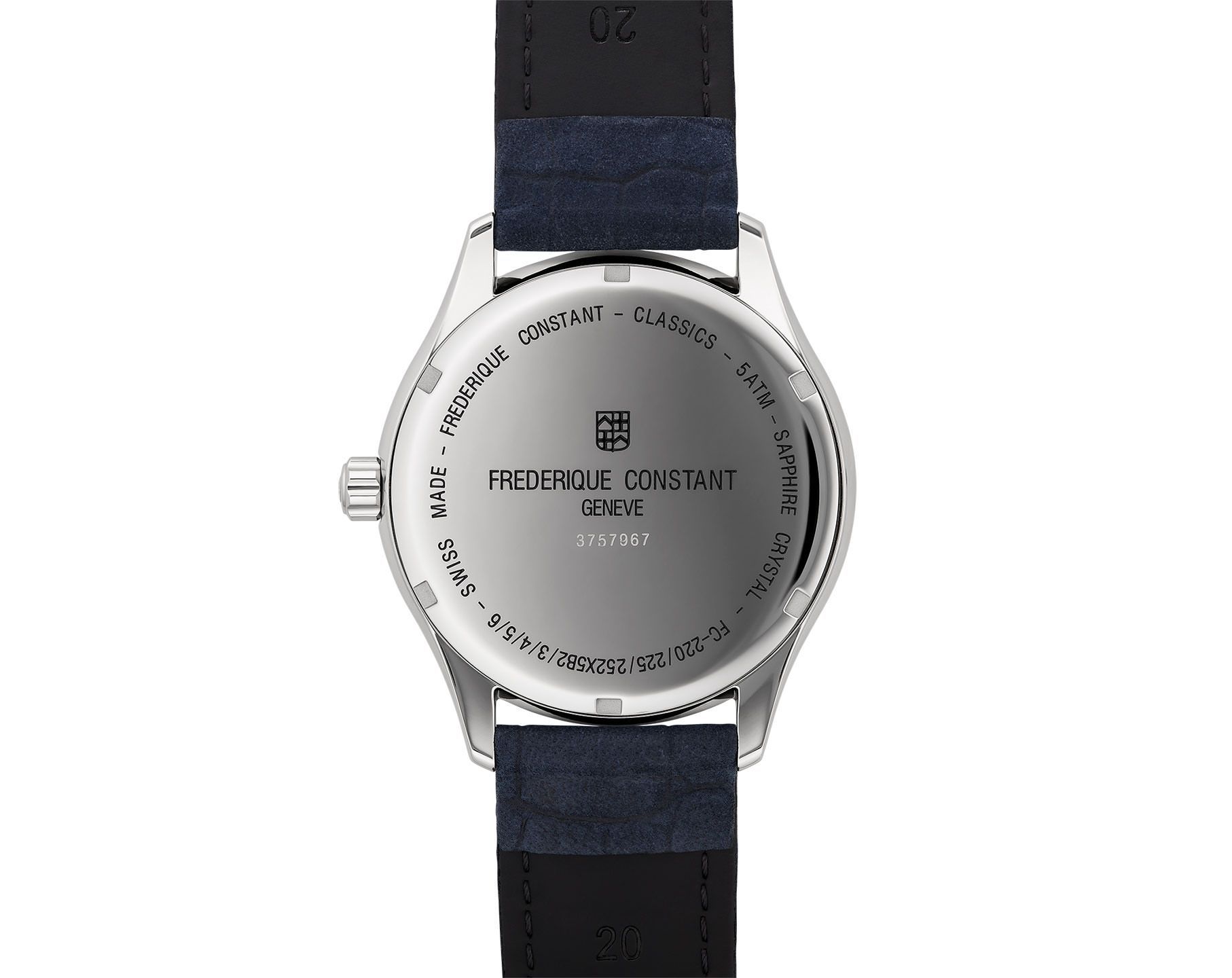 Frederique Constant Classics Classics Quartz GMT Blue Dial 40 mm Quartz Watch For Men - 3