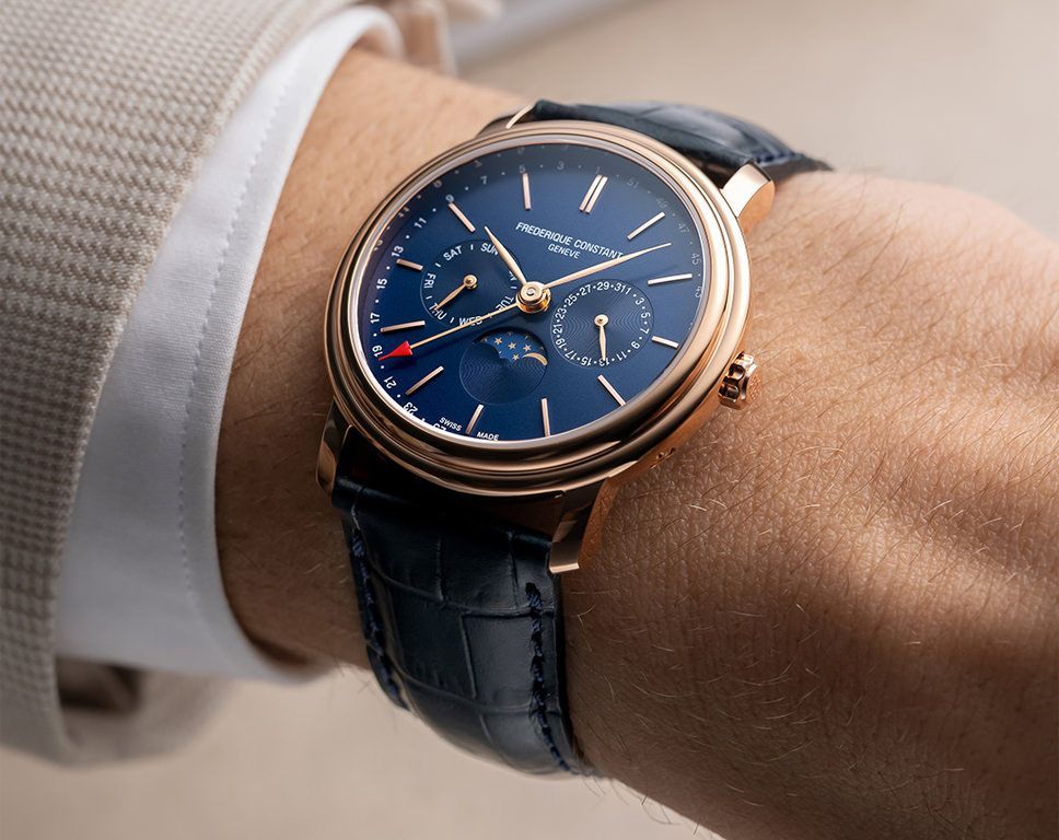 Frederique Constant Classics Classics Index Business Timer Blue Dial 40 mm Quartz Watch For Men - 8