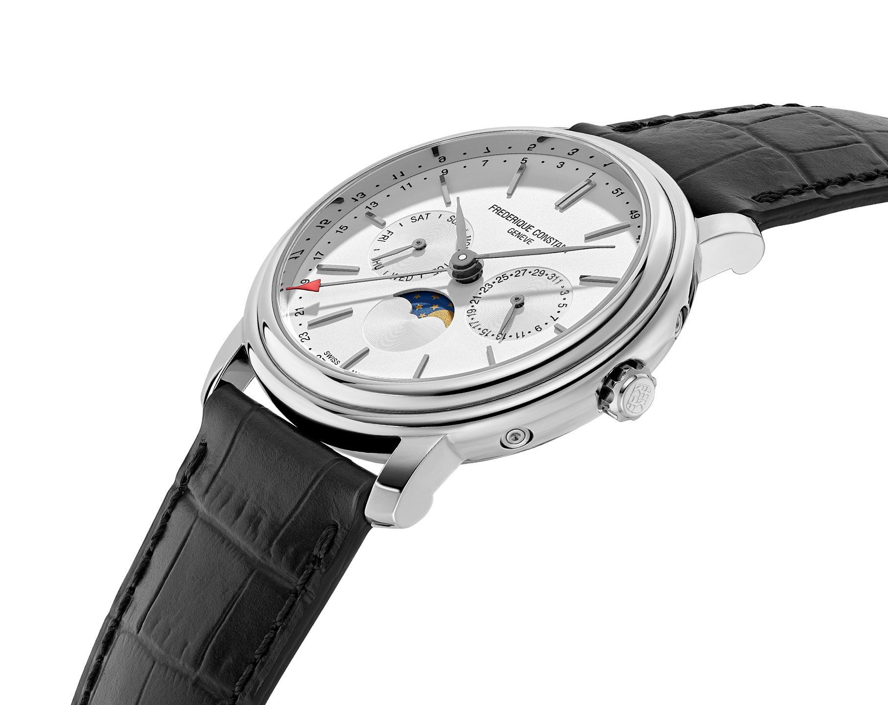 Frederique Constant Classics Classics Business Timer Silver Dial 40 mm Quartz Watch For Men - 2