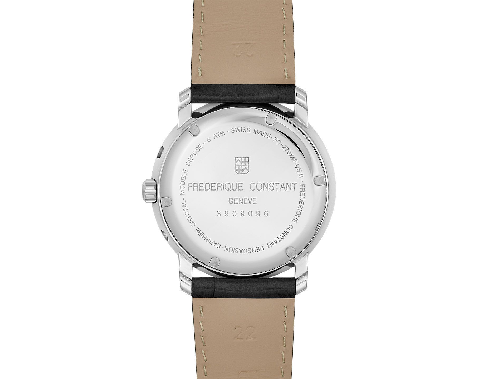 Frederique Constant Classics Classics Business Timer Silver Dial 40 mm Quartz Watch For Men - 3