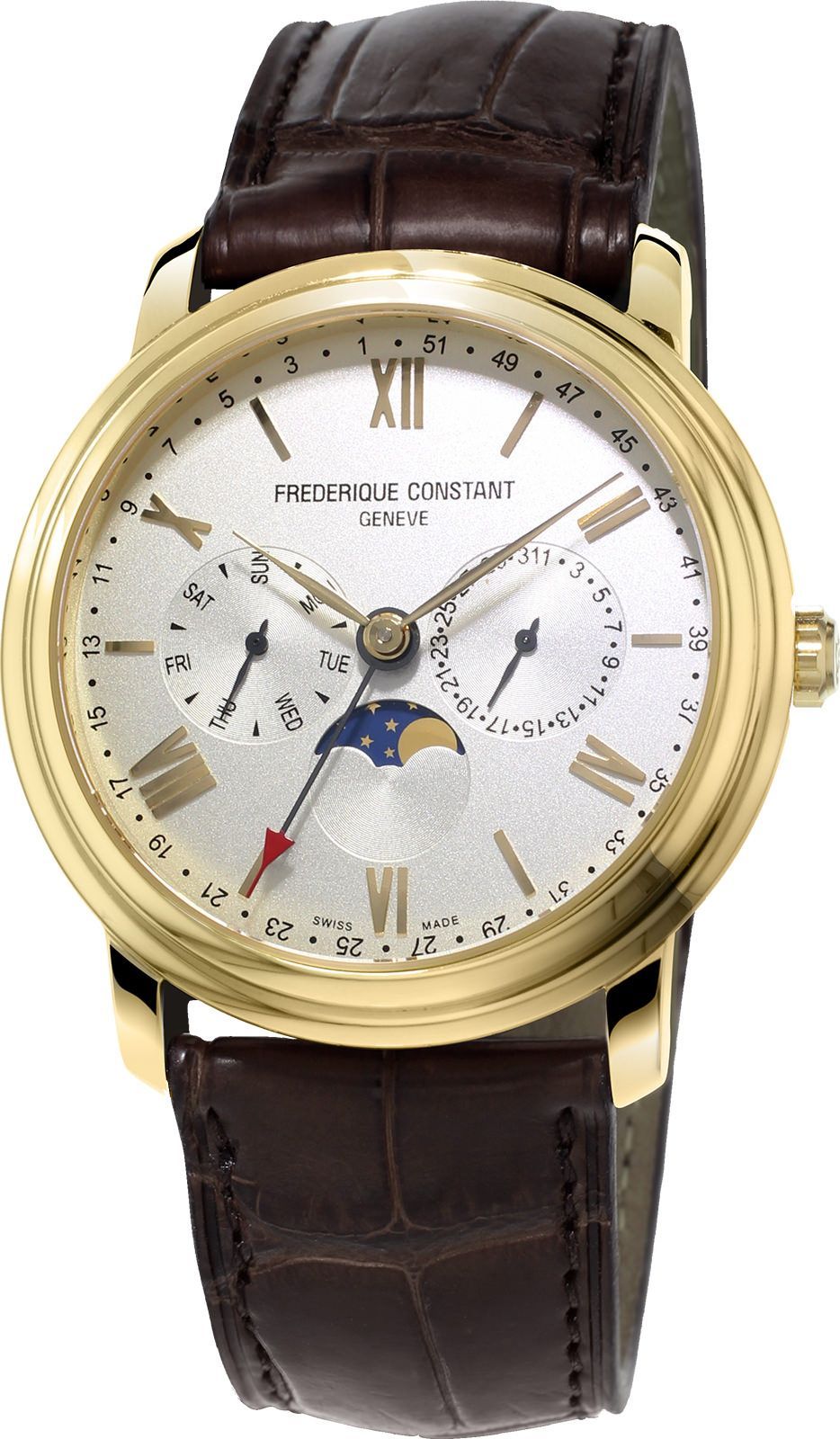 Frederique Constant Classics Classics Business Timer Silver Dial 40 mm Quartz Watch For Men - 1