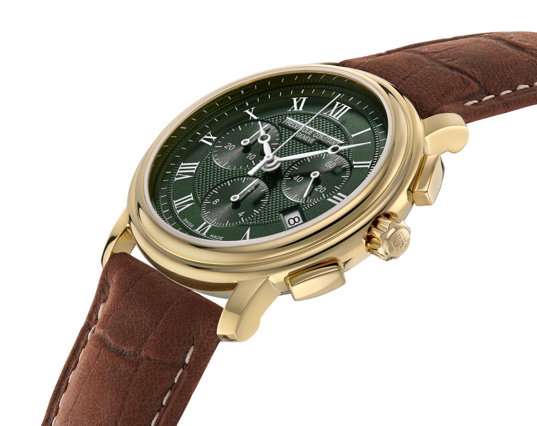 Frederique Constant Classics Classics Quartz Chronograph Green Dial 40 mm Quartz Watch For Men - 2