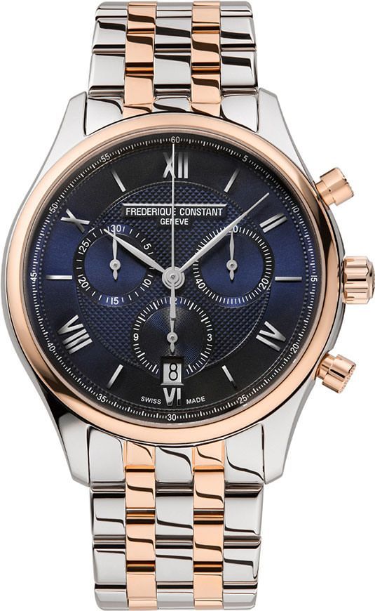 Frederique Constant Classics Classics Quartz Chronograph Blue Dial 40 mm Quartz Watch For Men - 1