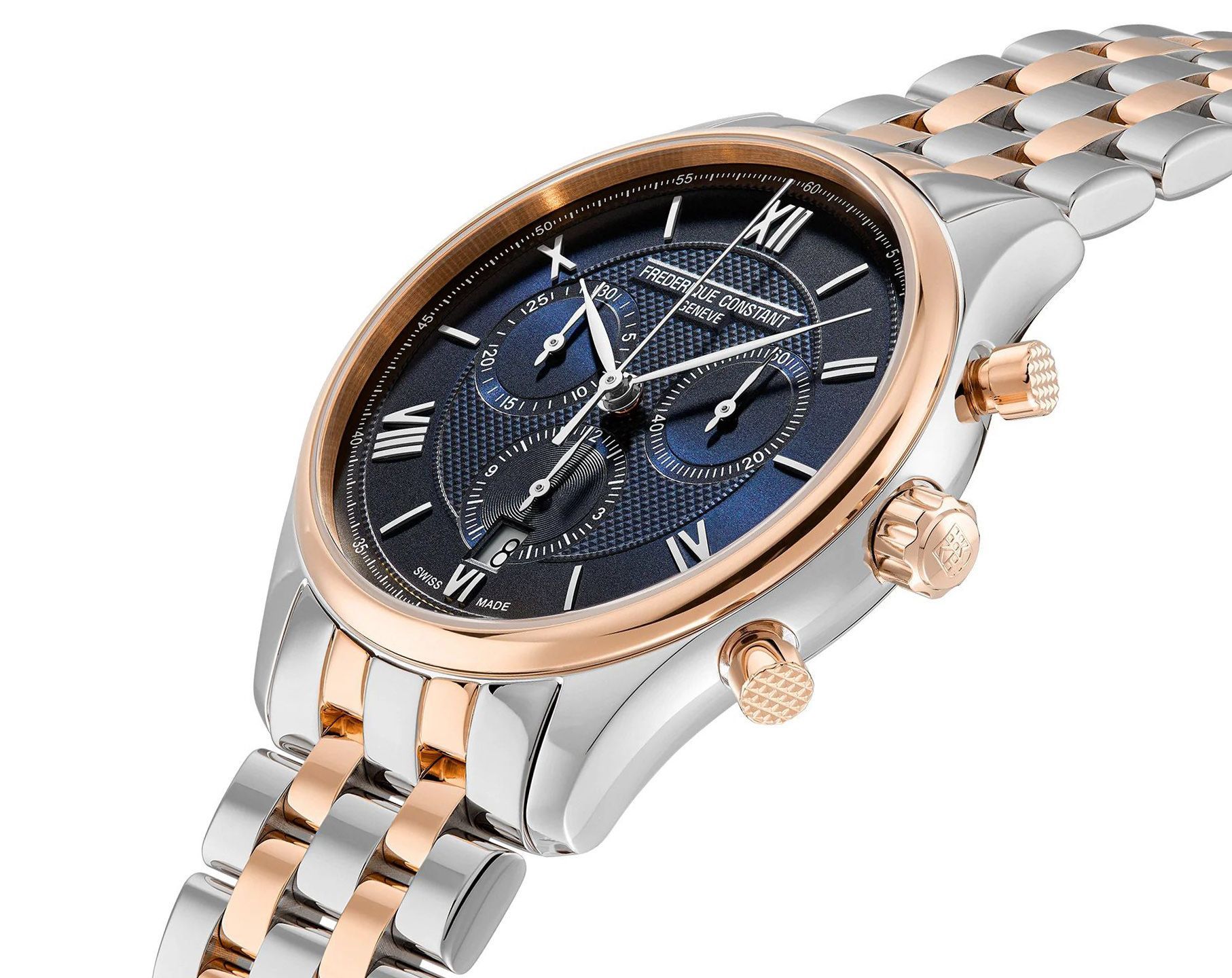 Frederique Constant Classics Classics Quartz Chronograph Blue Dial 40 mm Quartz Watch For Men - 2