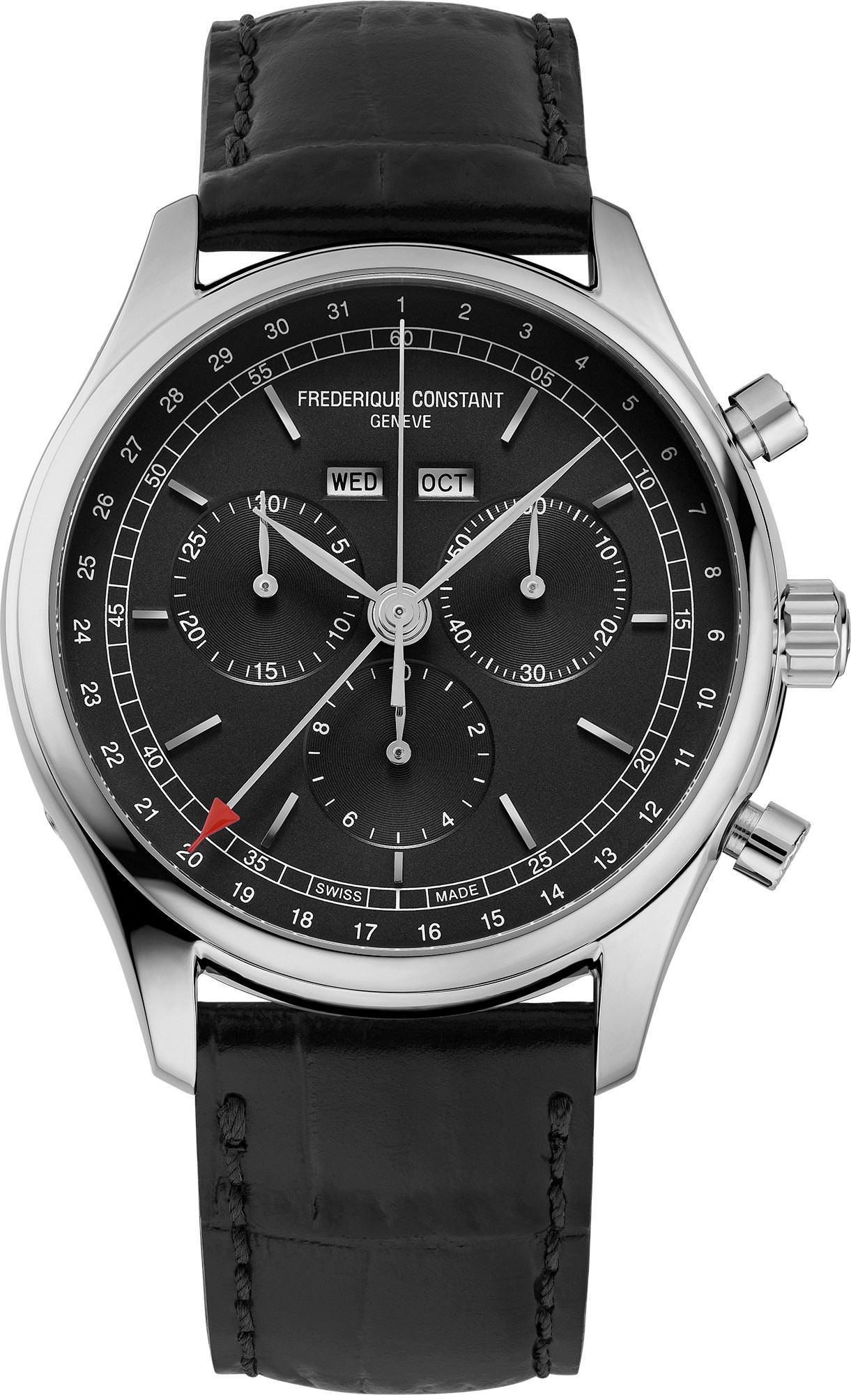 Frederique Constant Classics Classics Quartz Chronograph Triple Calendar Black Dial 40 mm Quartz Watch For Men - 1