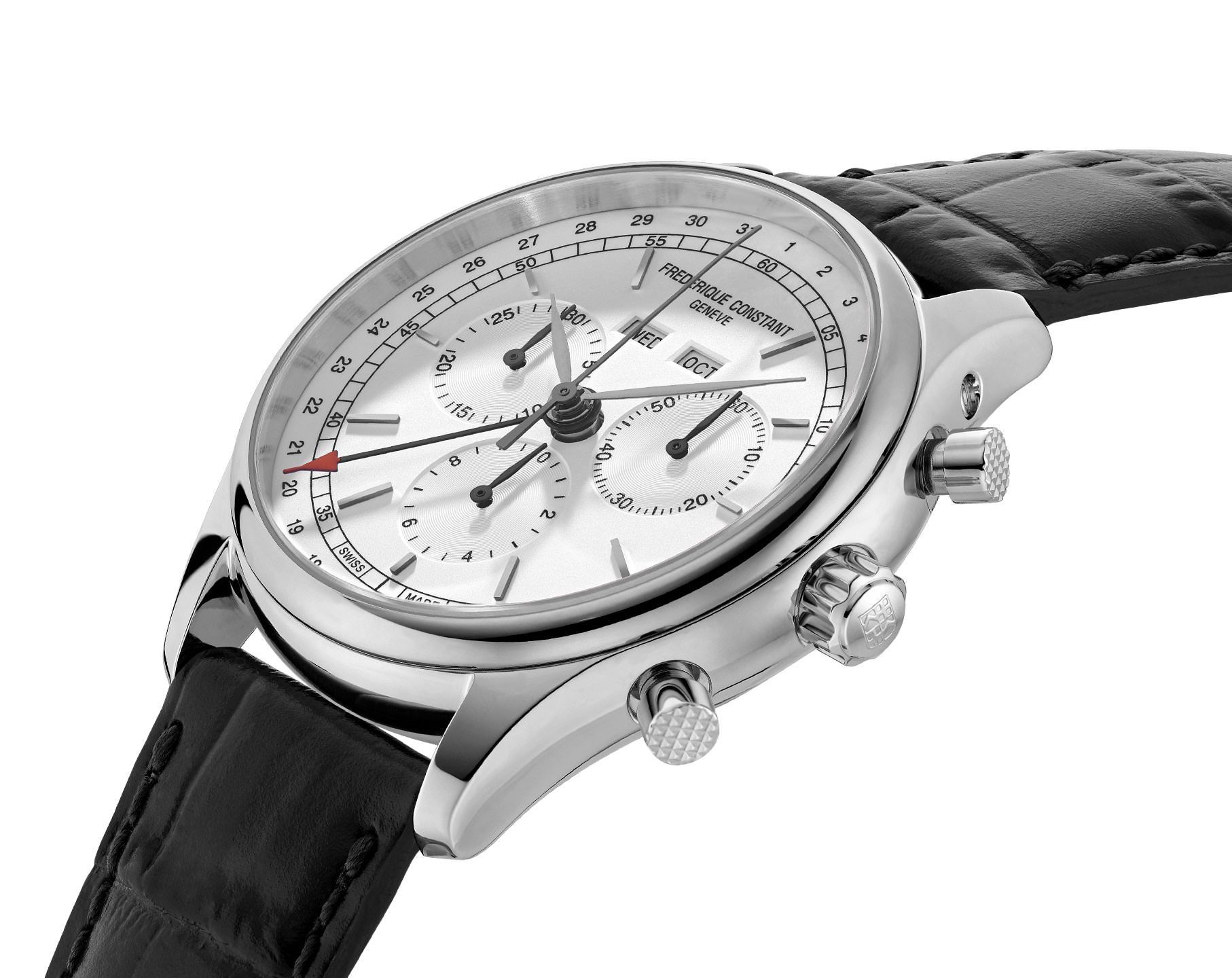 Frederique Constant Classics Classics Quartz Chronograph Triple Calendar Silver Dial 40 mm Quartz Watch For Men - 2