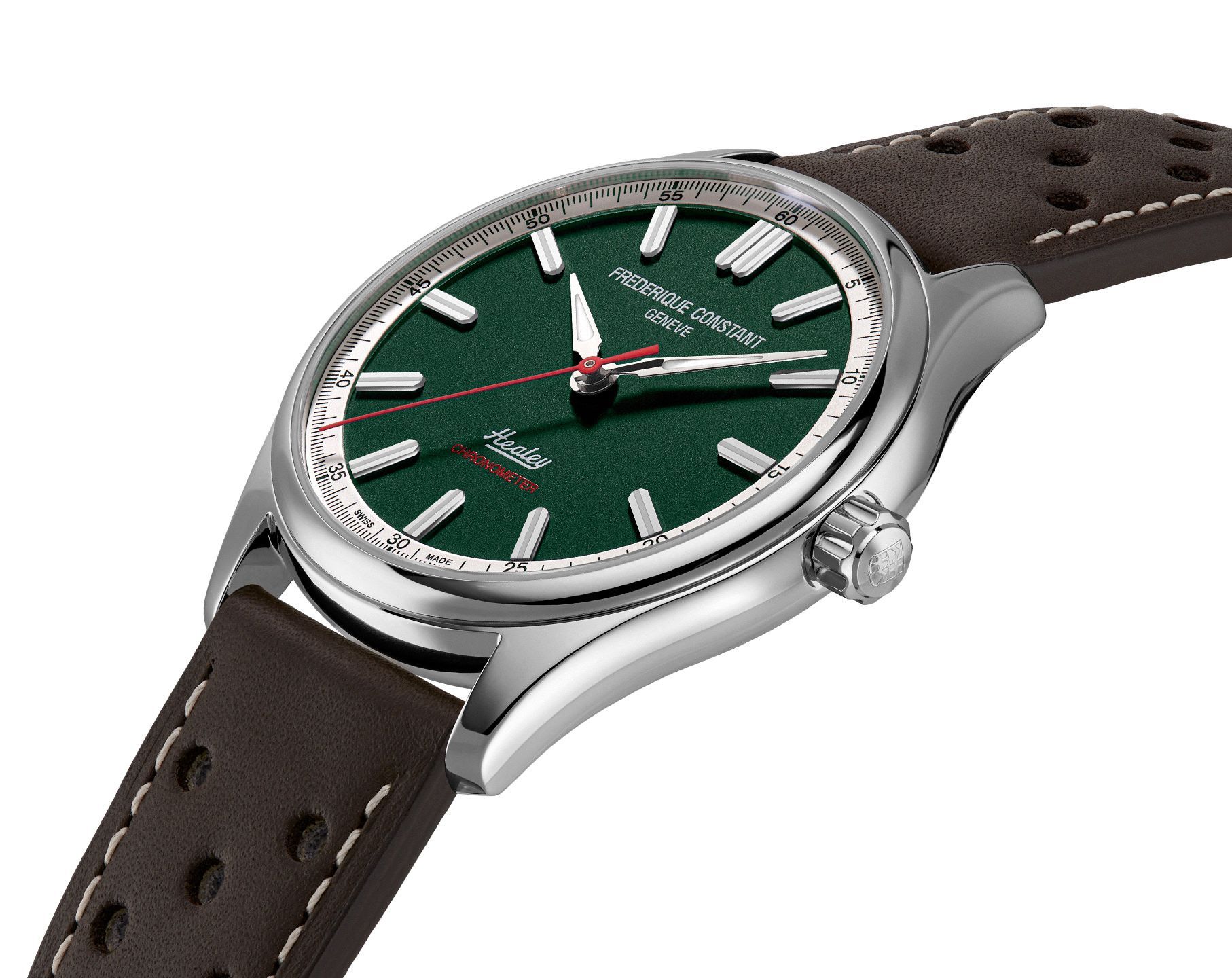 Frederique Constant Vintage Rally Healey Automatic COSC 40 mm Watch in Green Dial For Men - 2
