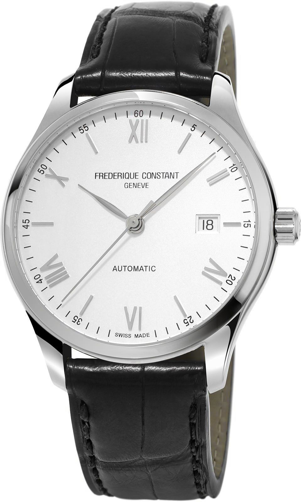 Frederique Constant Classics Index Automatic 40 mm Watch in Silver Dial For Men - 1