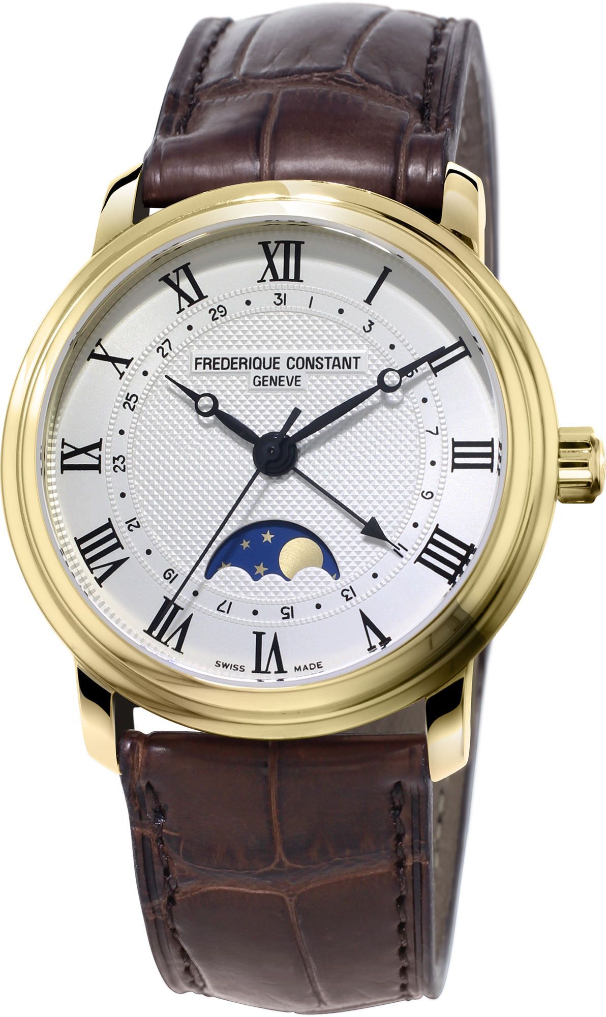 Frederique Constant Classics Moonphase Silver Dial 40 mm Automatic Watch For Men - 1
