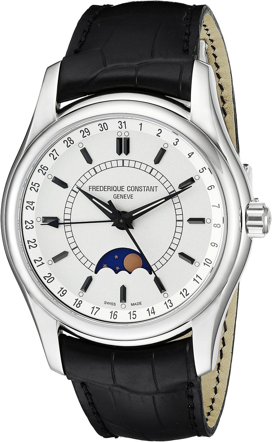 Frederique Constant Moontimer 43 mm Watch in White Dial For Men - 1