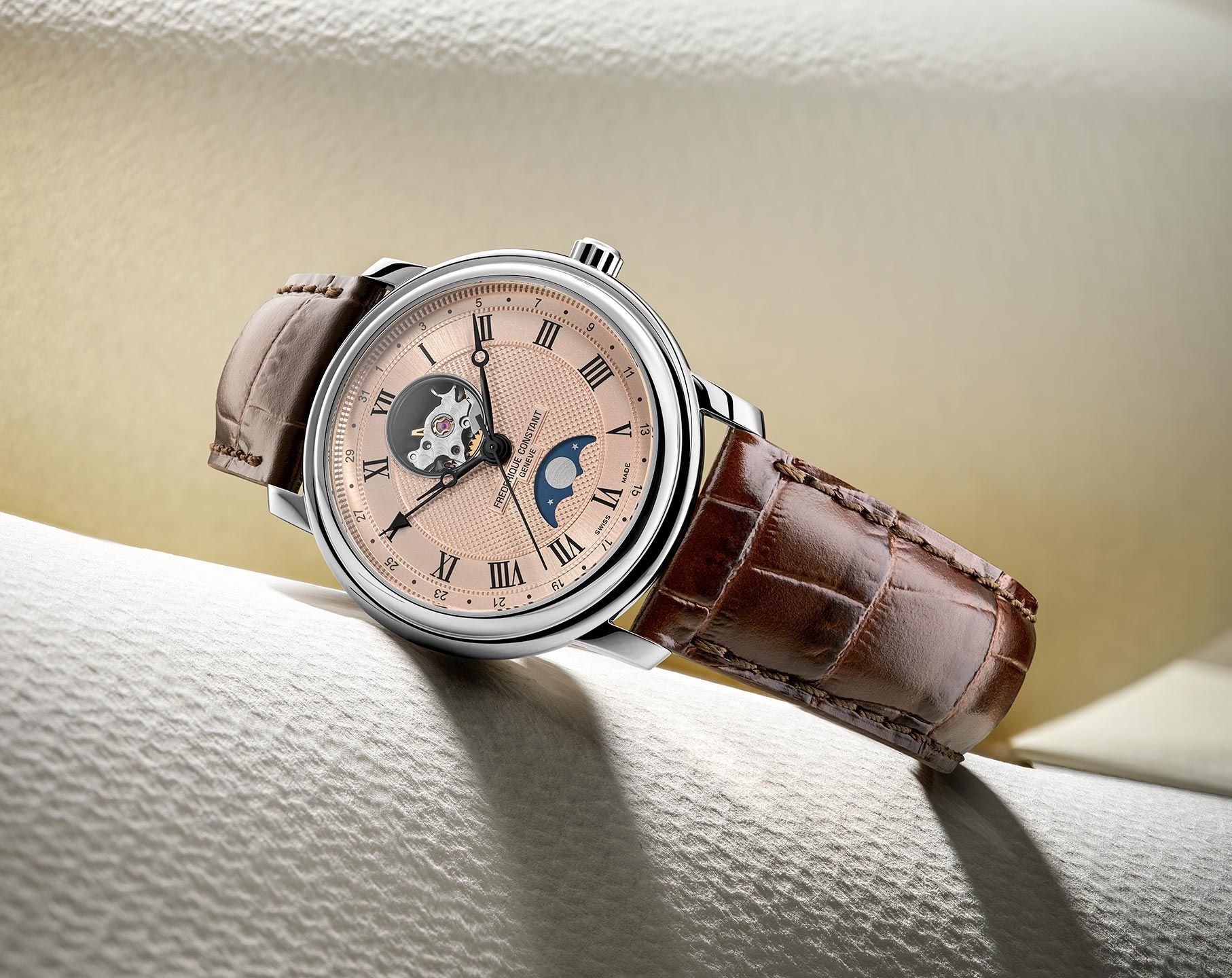 Frederique Constant Classics Classics Heart Beat Automatic Salmon Dial 40 mm Automatic Watch For Men - 3