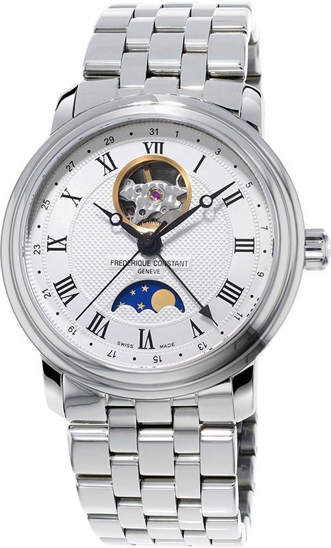 Frederique Constant Classics Moonphase  Silver Dial 40 mm Automatic Watch For Men - 1