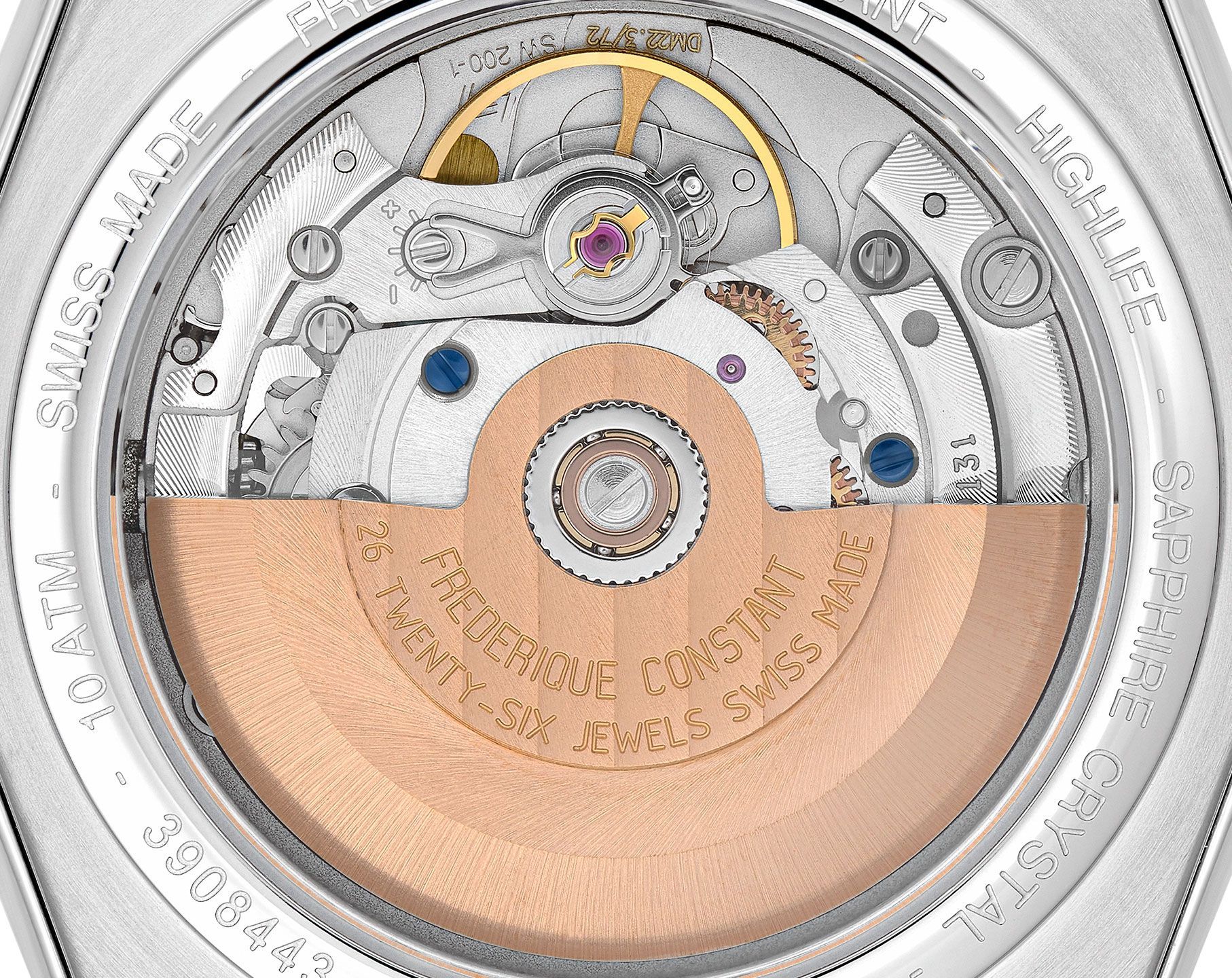 Frederique Constant Highlife Highlife Automatic COSC Blue Dial 39 mm Automatic Watch For Men - 4