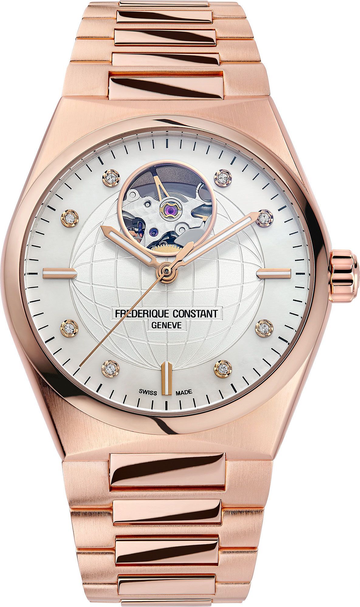 Frederique Constant Highlife Highlife Heart Beat Automatic Silver Dial 34 mm Automatic Watch For Women - 1