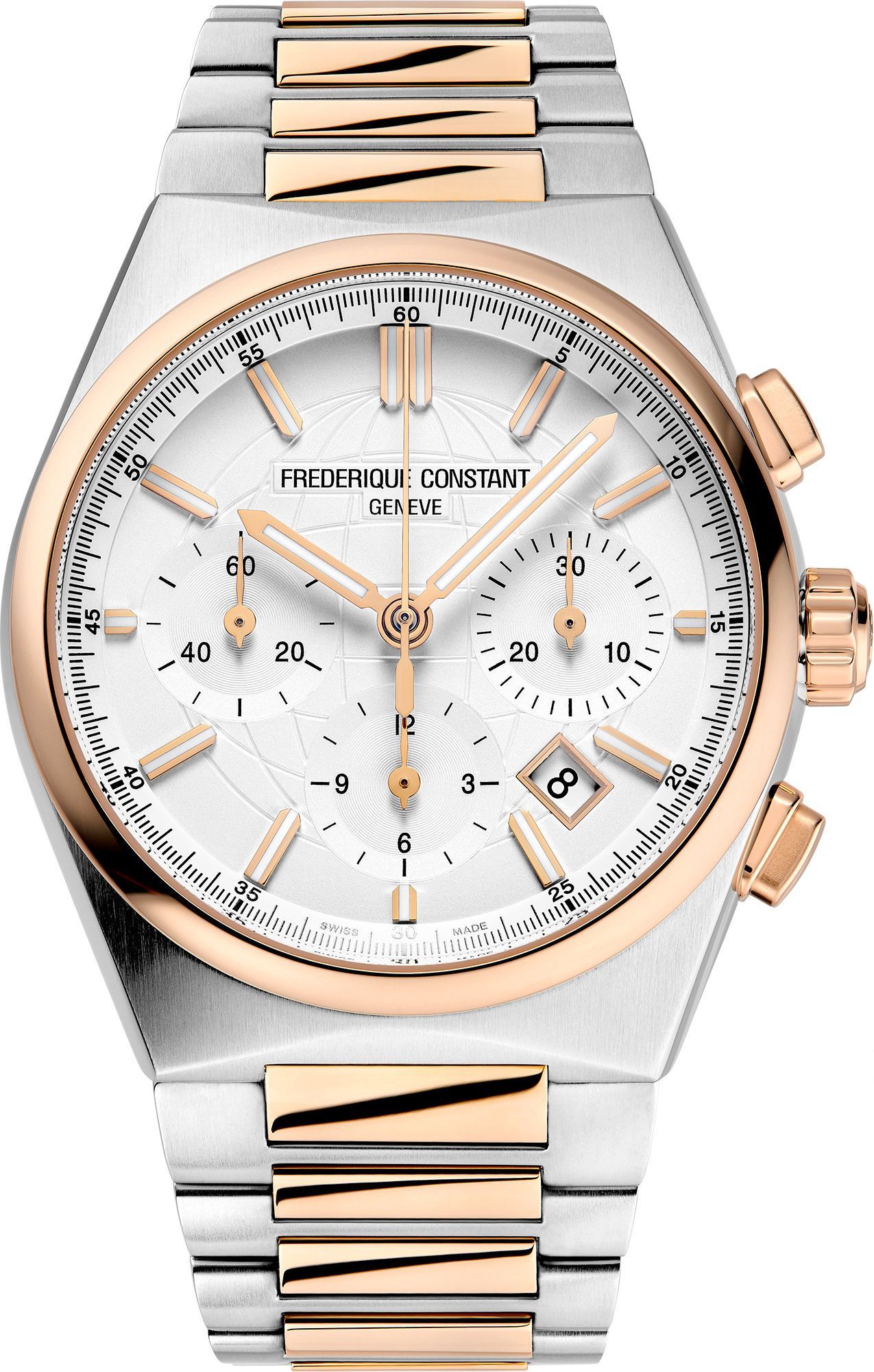 Frederique Constant Highlife Highlife Chronograph Automatic Silver Dial 41 mm Automatic Watch For Men - 1