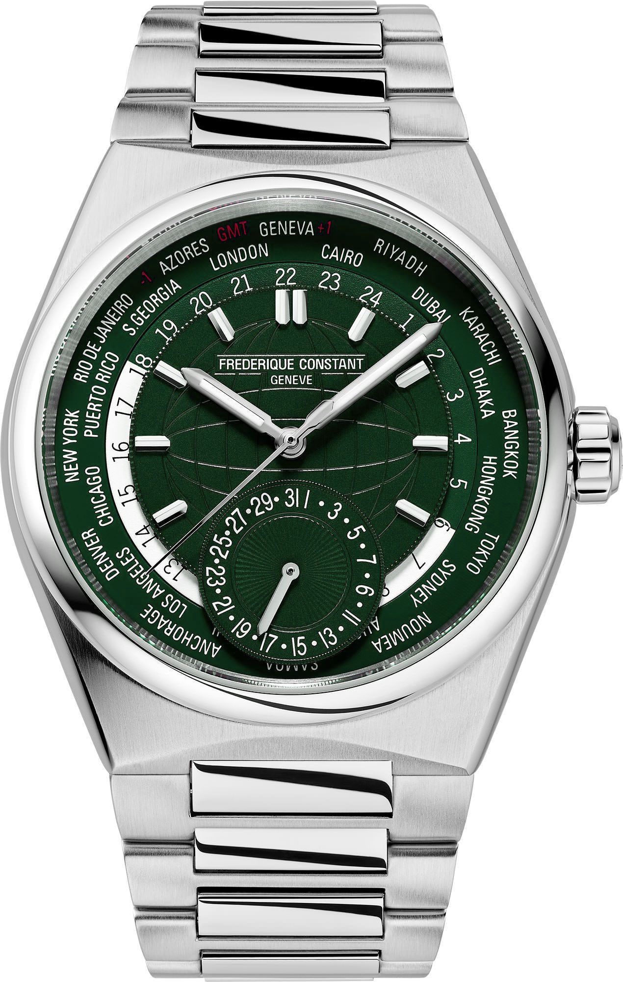 Frederique Constant Highlife Highlife WorldTimer Manufacture Green Dial 41 mm Automatic Watch For Men - 1