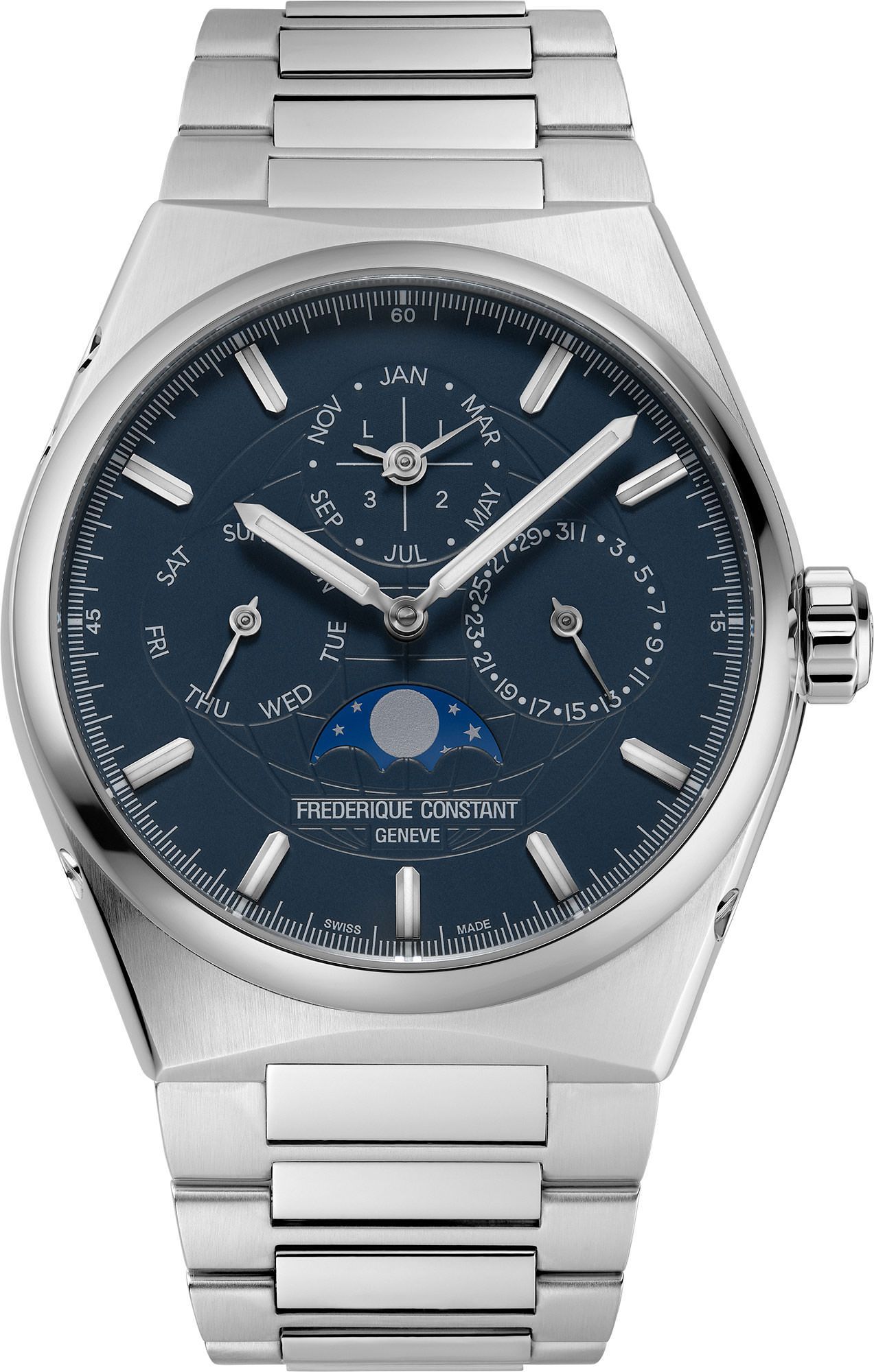 Frederique Constant Highlife Highlife Perpetual Calendar Manufacture Blue Dial 41 mm Automatic Watch For Men - 1