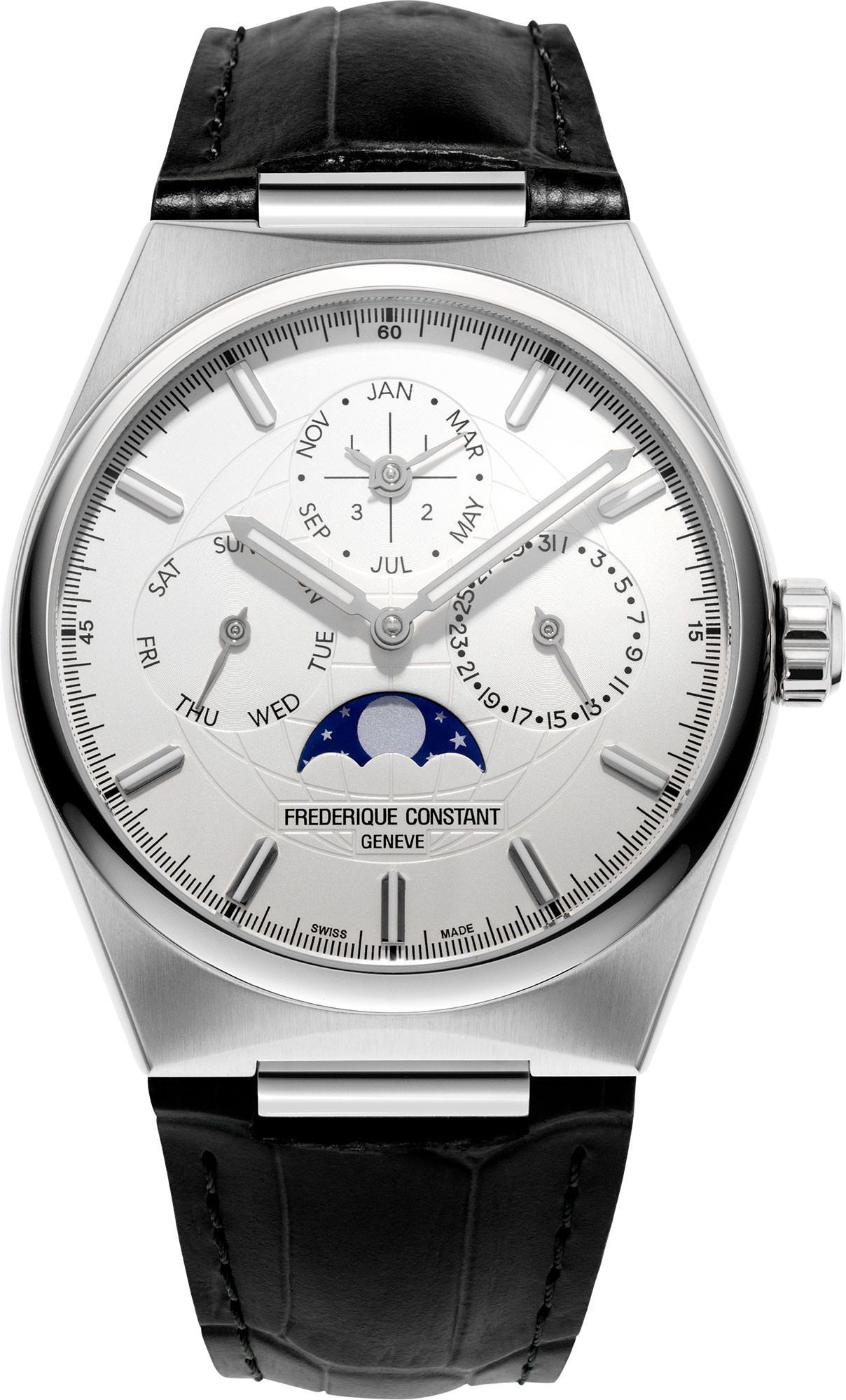 Frederique Constant Highlife Perpetual Calendar Manufacture 41 mm Watch in Silver Dial For Men - 1