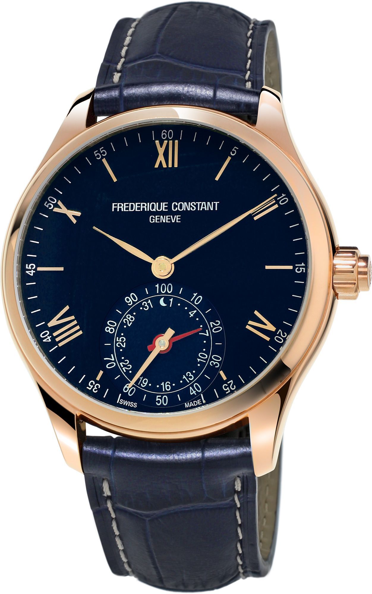 Frederique Constant Horological Smartwatch  Blue Dial 42 mm Quartz Watch For Men - 1