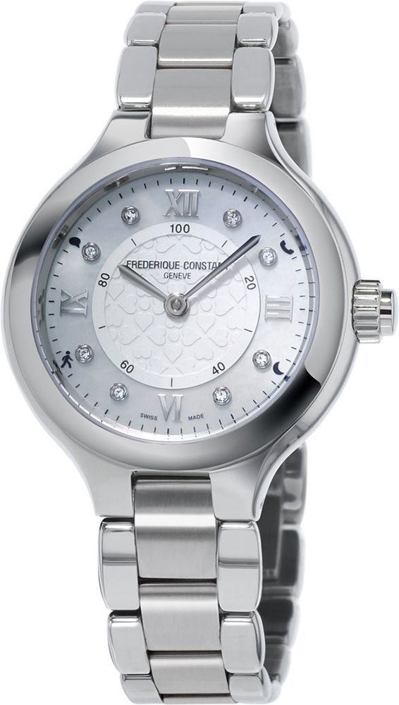 Frederique Constant Horological Smartwatch  Silver Dial 34 mm Quartz Watch For Women - 1
