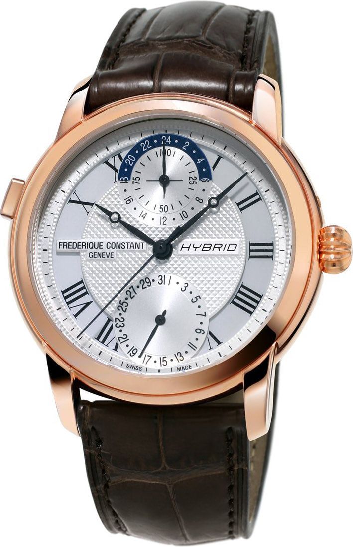 Frederique Constant Hybrid Manufacture  Silver Dial 42 mm Automatic Watch For Men - 1
