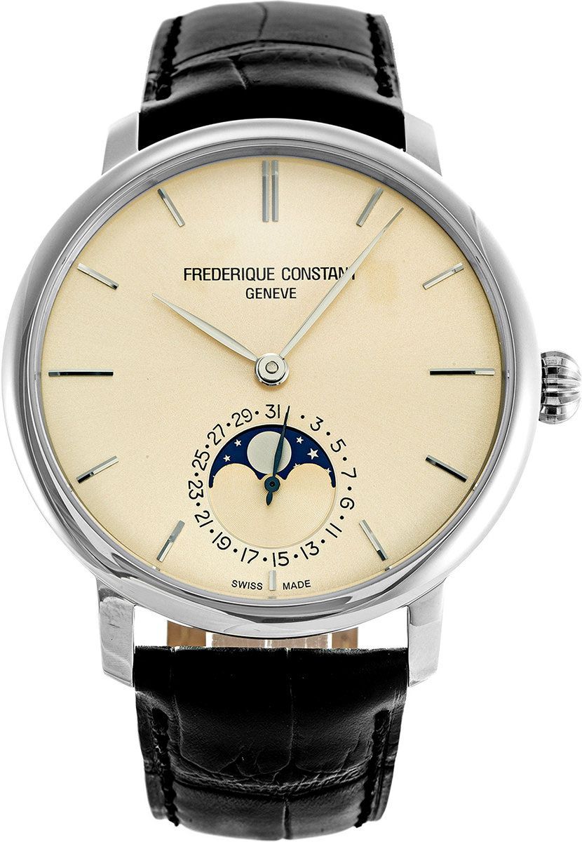 Frederique Constant Manufacture Slimline Moonphase Ivory Dial 42 mm Automatic Watch For Men - 1
