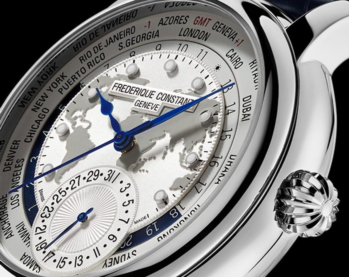 Frederique Constant Manufacture Manufacture Classic WorldTimer Silver Dial 42 mm Automatic Watch For Men - 4