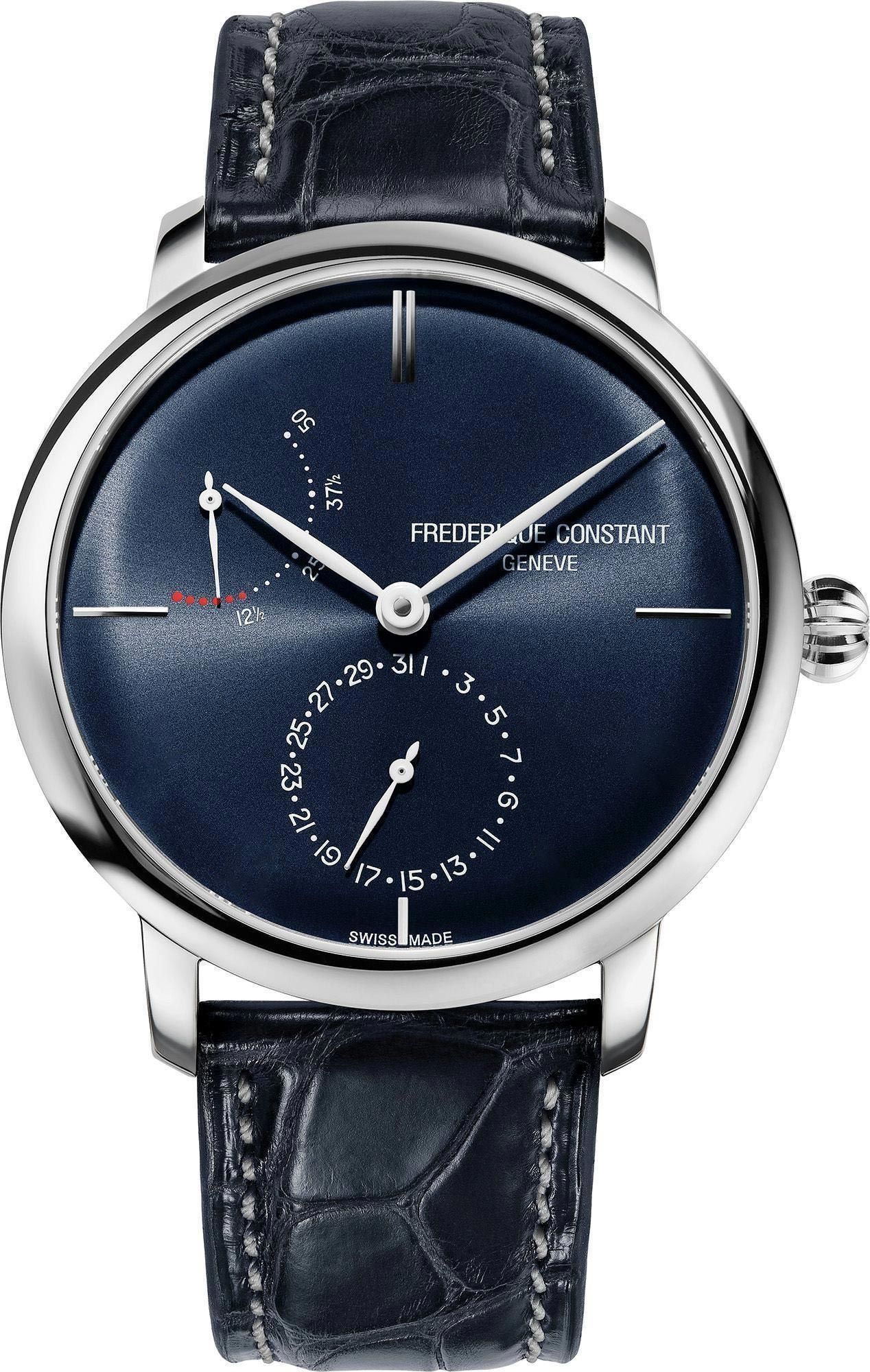 Frederique Constant Manufacture Manufacture Slimline Power Reserve Blue Dial 40 mm Automatic Watch For Men - 1