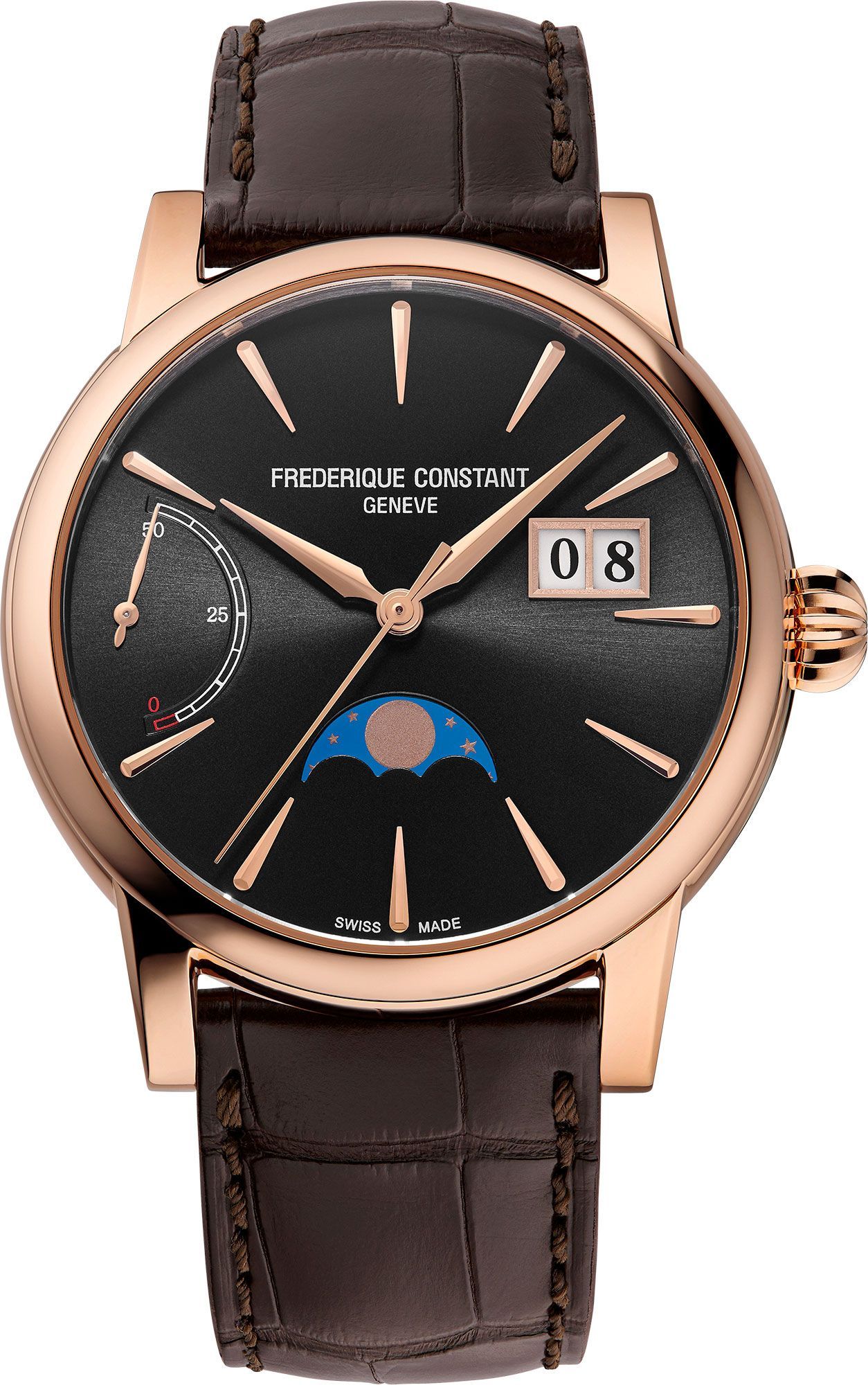 Frederique Constant Manufacture Manufacture Classic Power Reserve Big Date Grey Dial 40 mm Automatic Watch For Men - 1