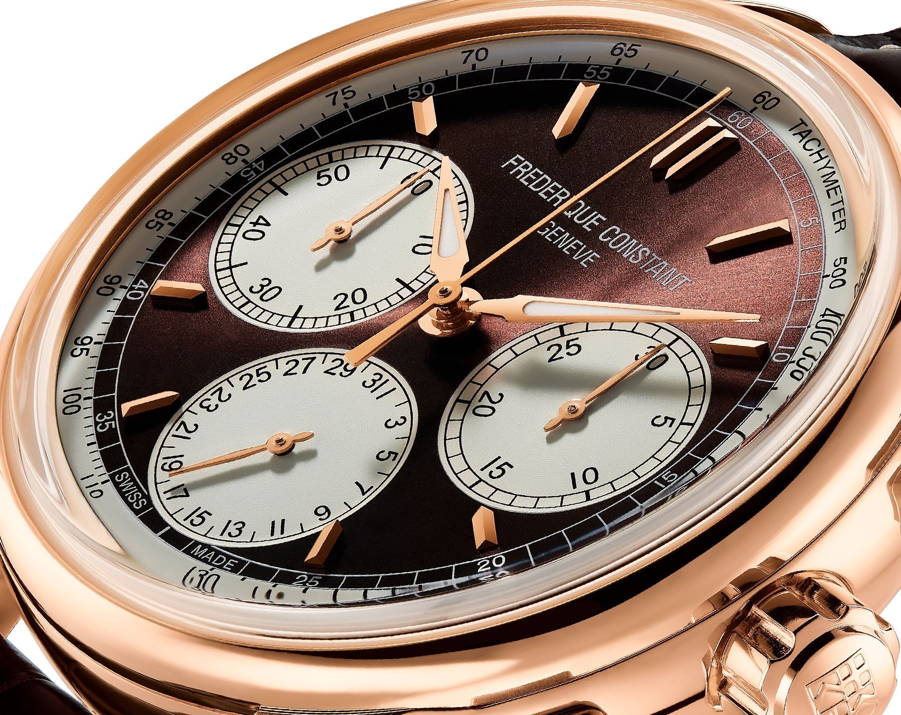 Frederique Constant Manufacture Classic Flyback Chronograph 42 mm Watch in Multicolour Dial