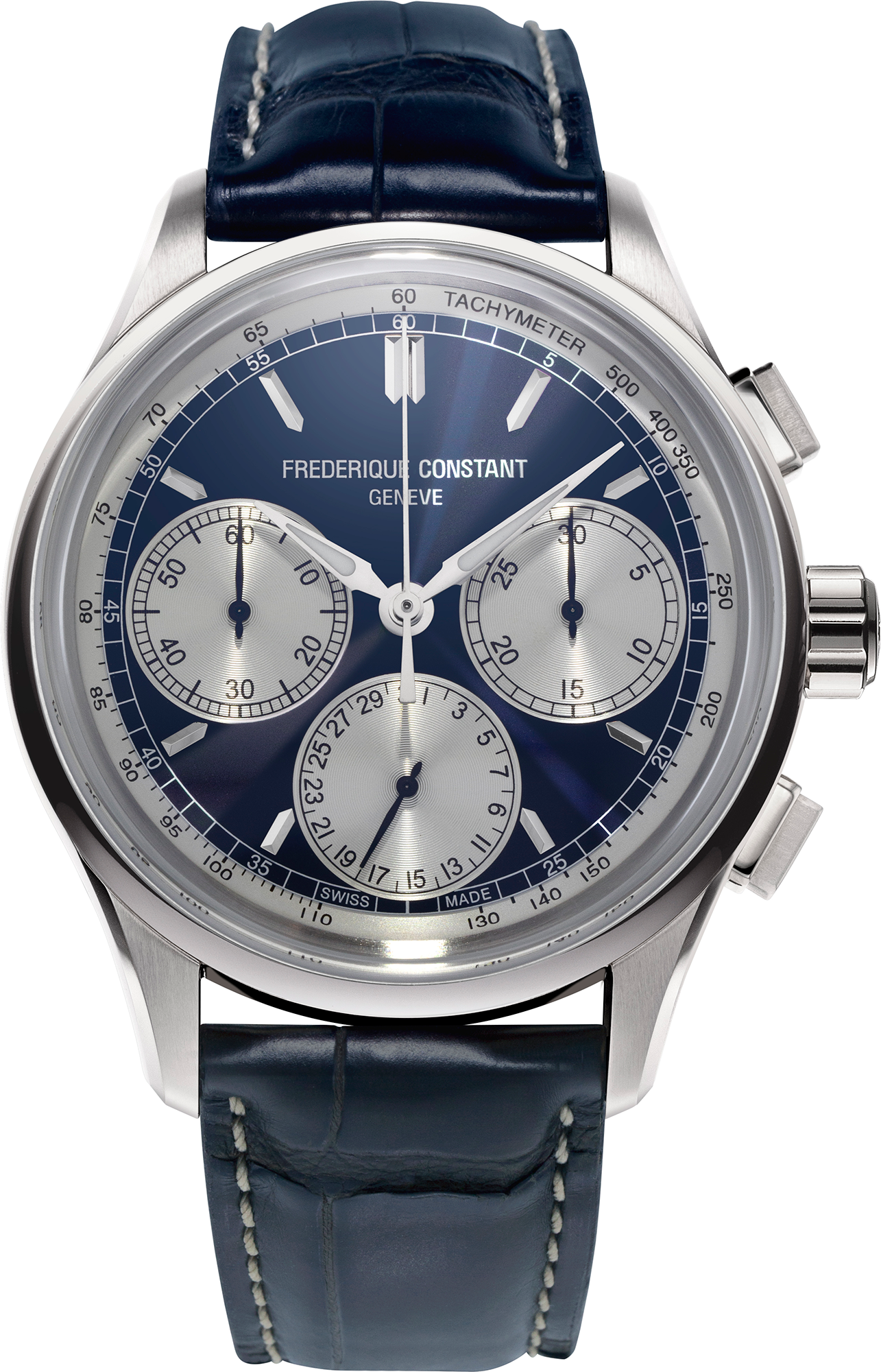 Frederique Constant Manufacture Classic Flyback Chronograph 42 mm Watch in Multicolor Dial For Men - 1