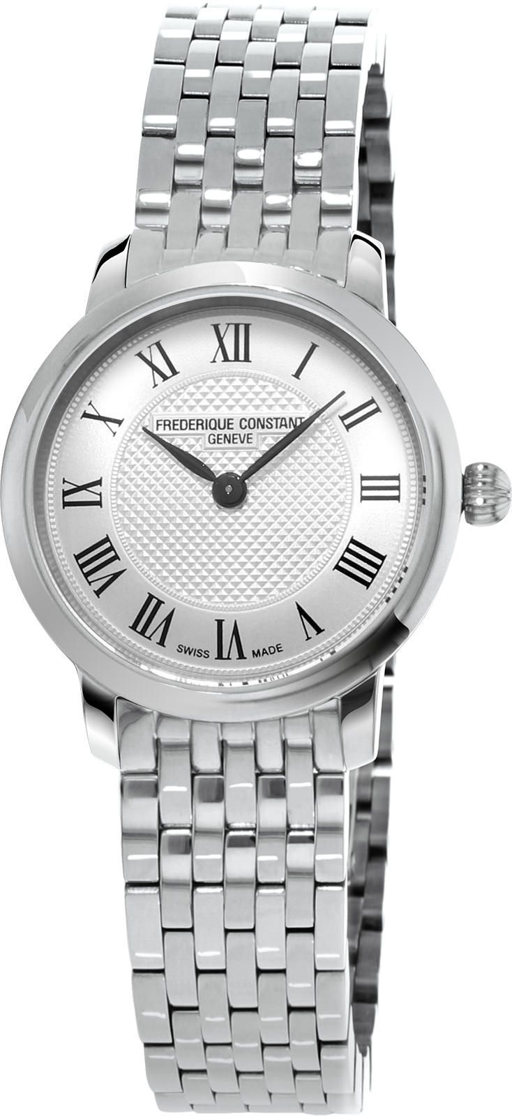 Frederique Constant Classics Slim Line Mini Silver Dial 25 mm Quartz Watch For Women - 1