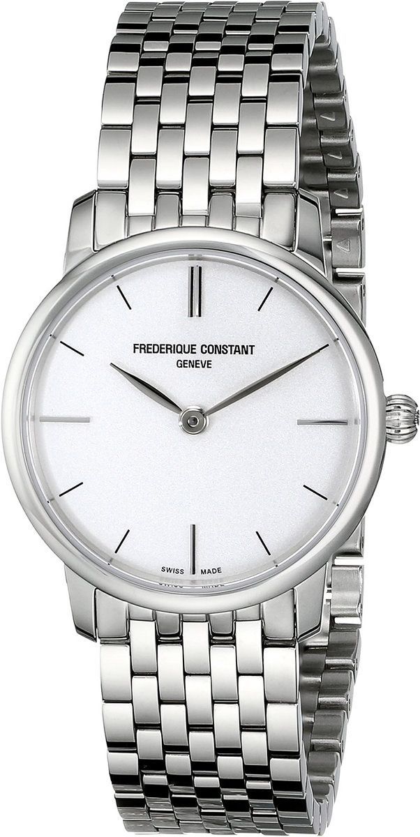 Frederique Constant Classics Slim Line Silver Dial 29 mm Quartz Watch For Women - 1
