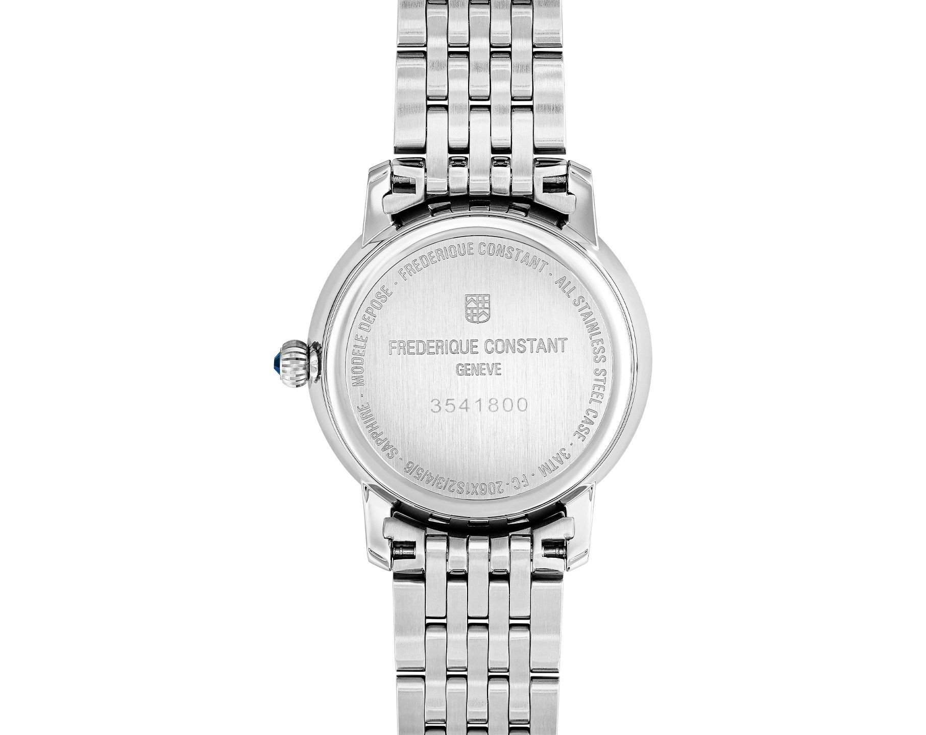 Frederique Constant Slimline Slimline Ladies MoonPhase White MOP Dial 30 mm Quartz Watch For Women - 4