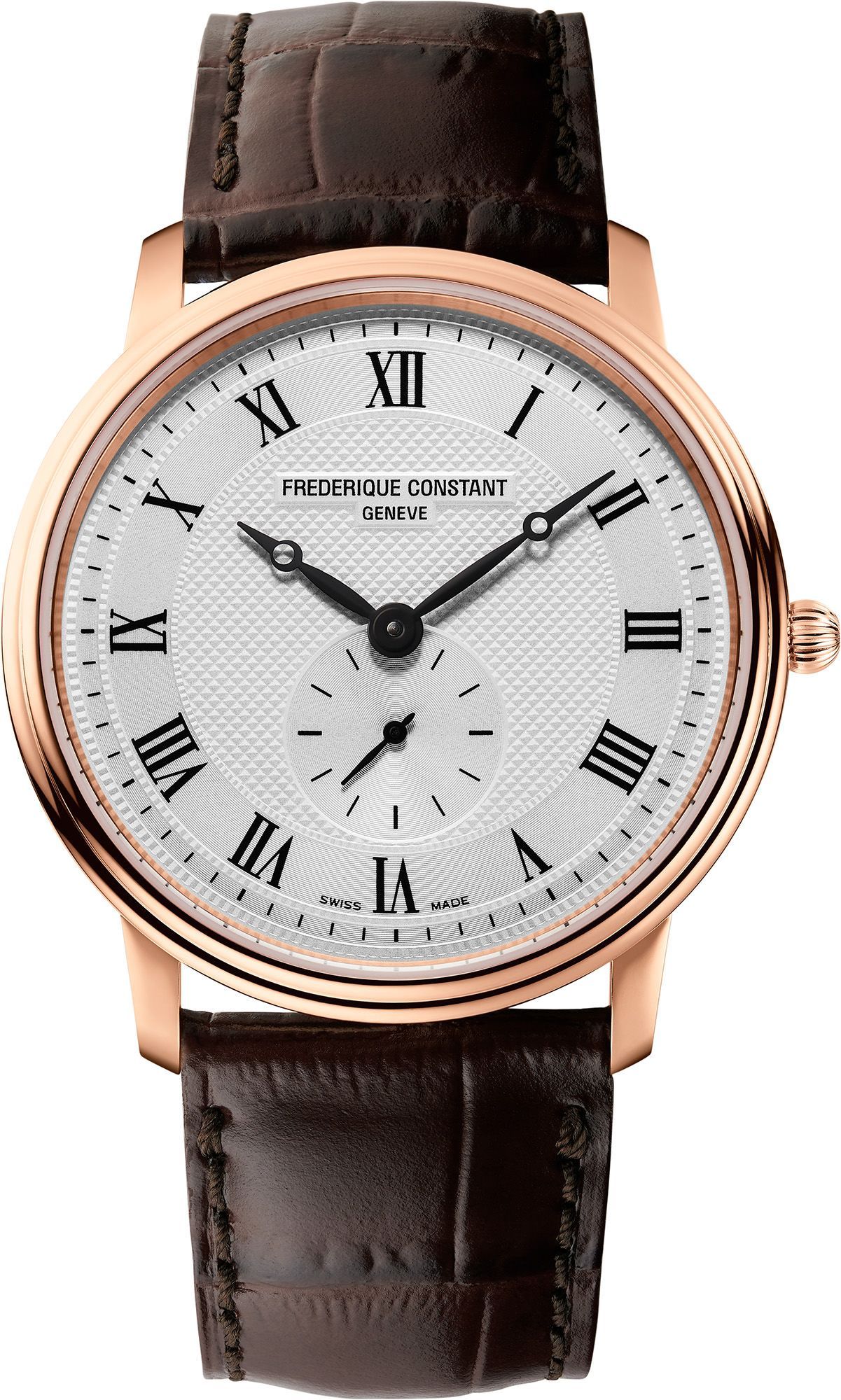 Frederique Constant Slimline Slimline Gents Small Seconds Silver Dial 37 mm Quartz Watch For Men - 1