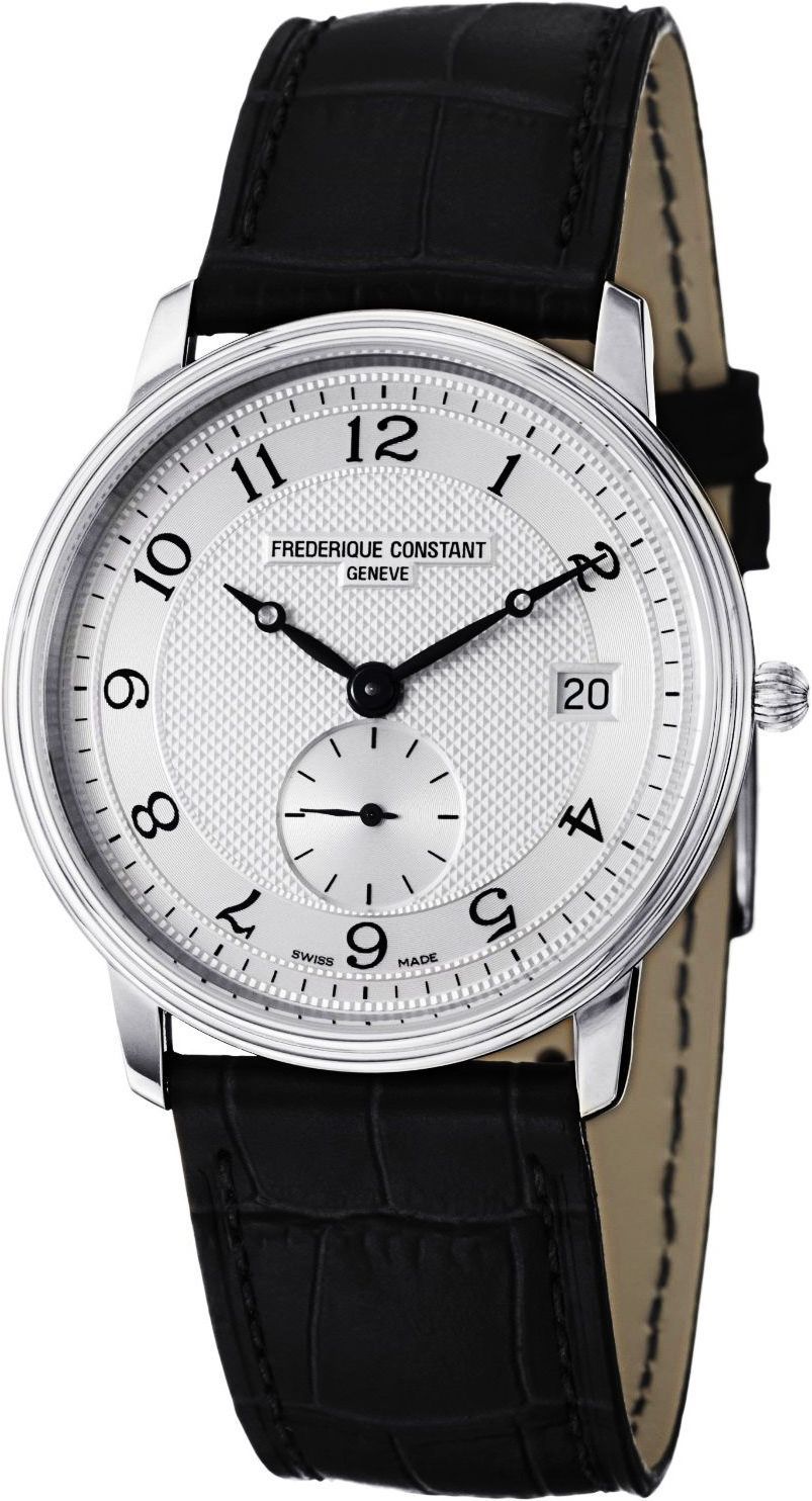 Frederique Constant Slim Line 37 mm Watch in Silver Dial For Men - 1