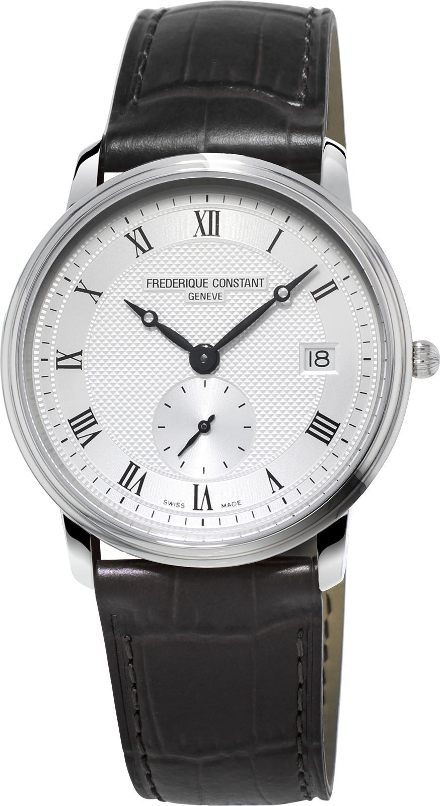 Frederique Constant Slimline Gents Silver Dial 37 mm Quartz Watch For Men - 1