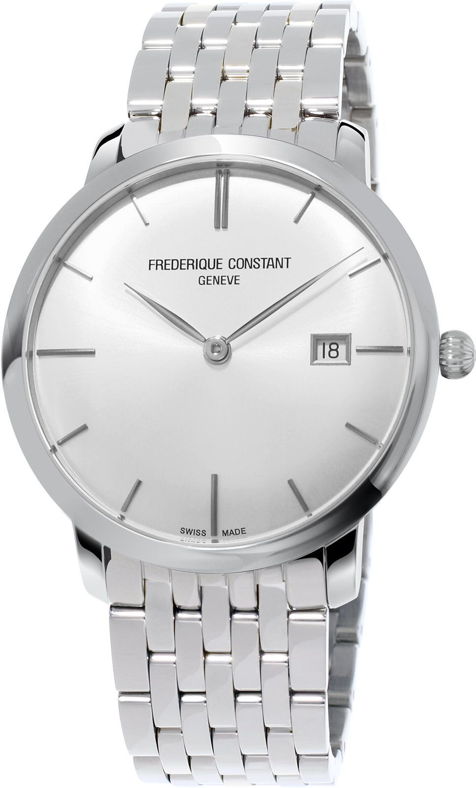Frederique Constant Slimline Runabout Automatic Silver Dial 40 mm Automatic Watch For Men - 1