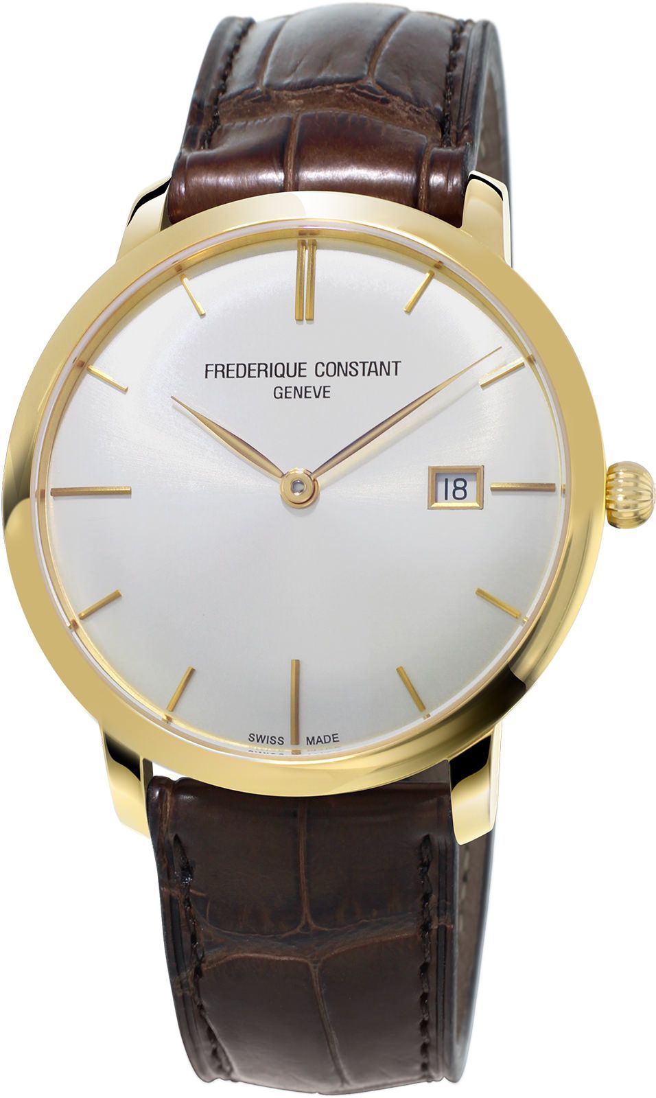 Frederique Constant Slimline Runabout Automatic White Dial 40 mm Automatic Watch For Men - 1