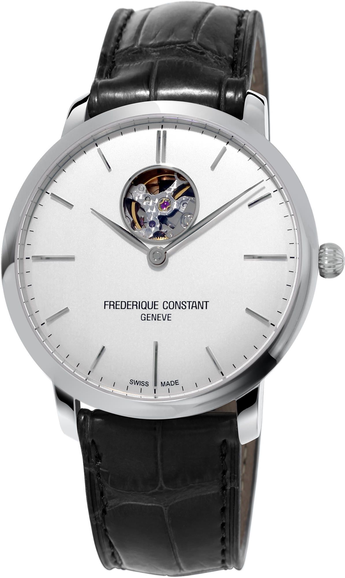Frederique Constant Slimline Classics Heart Beat Automatic Silver Dial 40 mm Automatic Watch For Men - 1