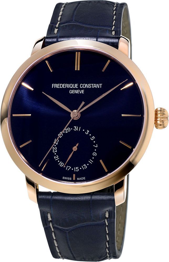 Frederique Constant  42 mm Watch in Blue Dial For Men - 1