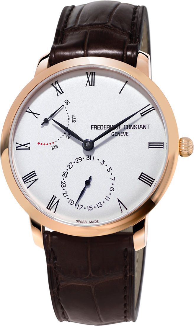 Frederique Constant Manufacture Manufacture Slimline Power Reserve Silver Dial 40 mm Automatic Watch For Men - 1