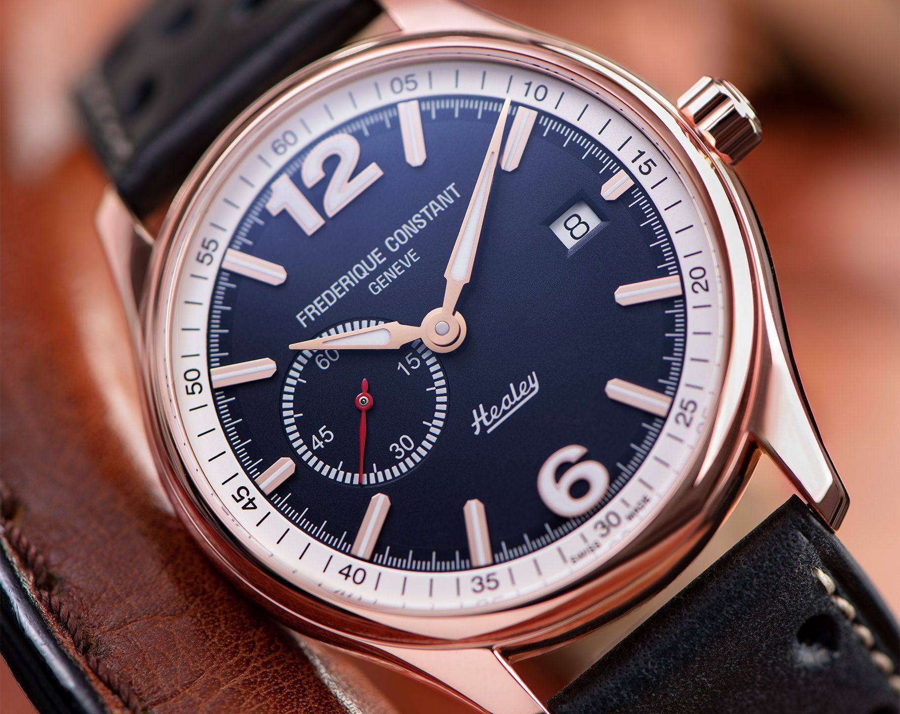 Frederique Constant Vintage Rally Vintage Rally Healey Small Seconds Blue Dial 40 mm Automatic Watch For Men - 4